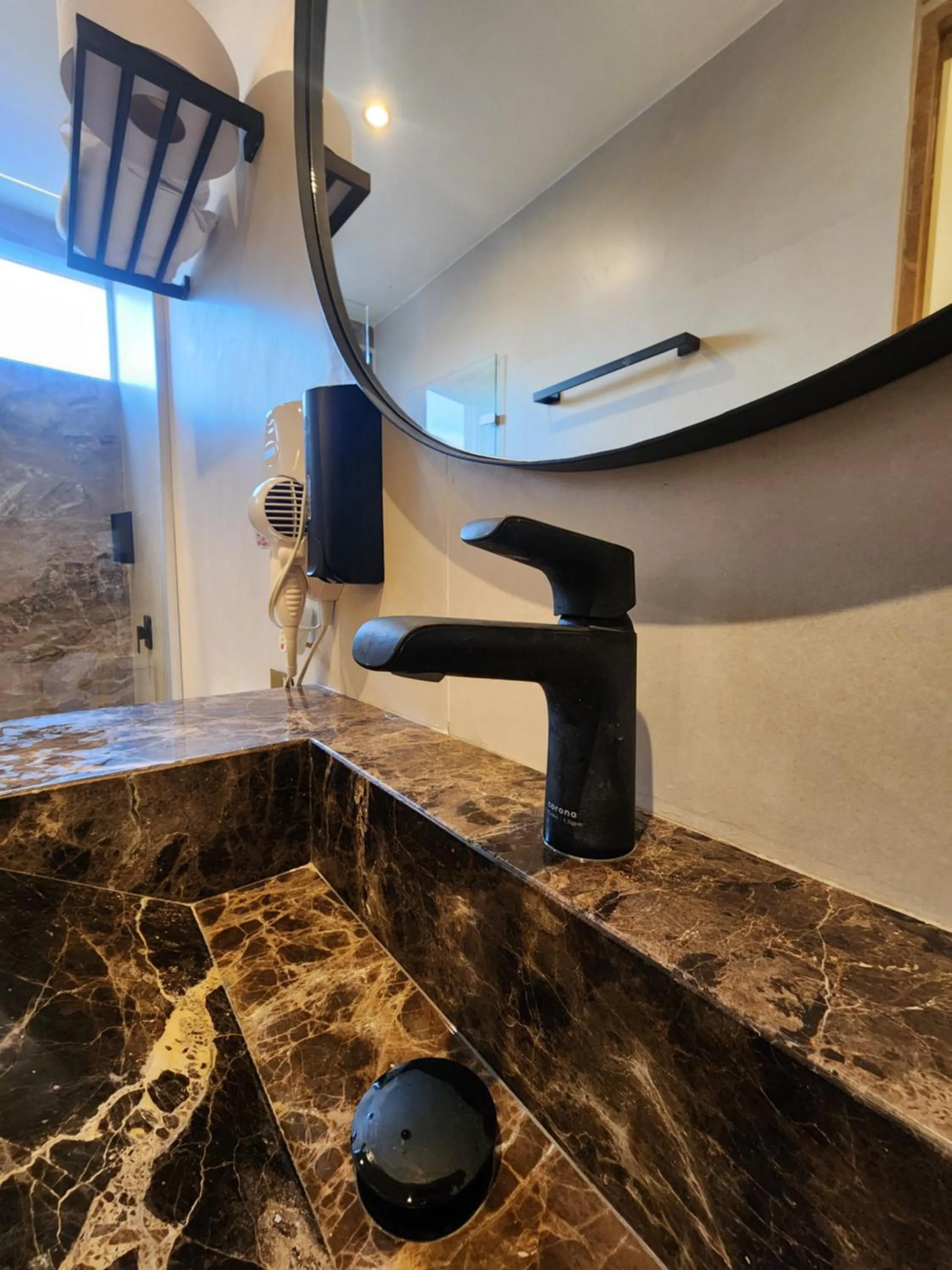 Bathroom in Hotel y Cabañas Covemar