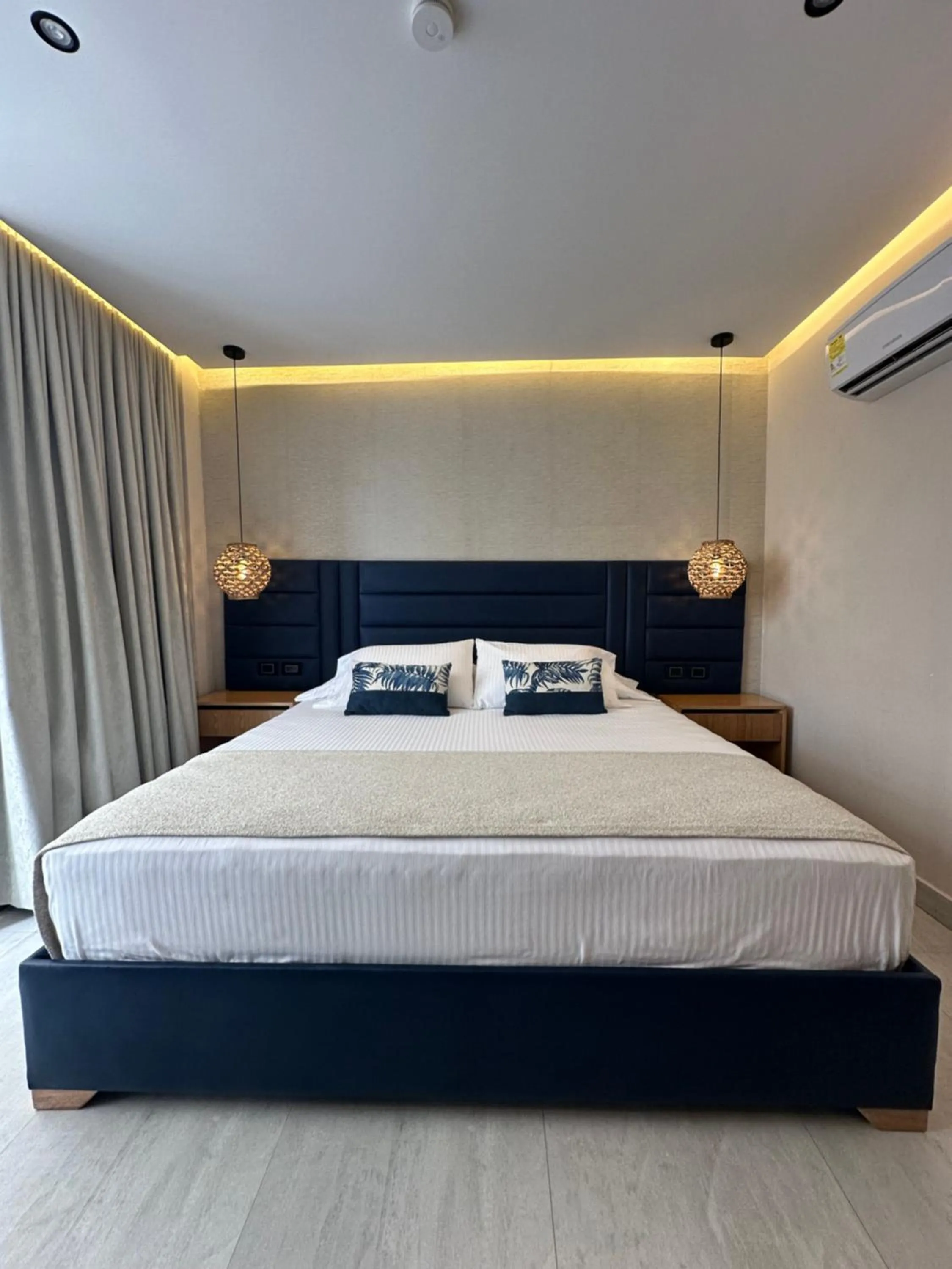 Bed in Hotel y Cabañas Covemar