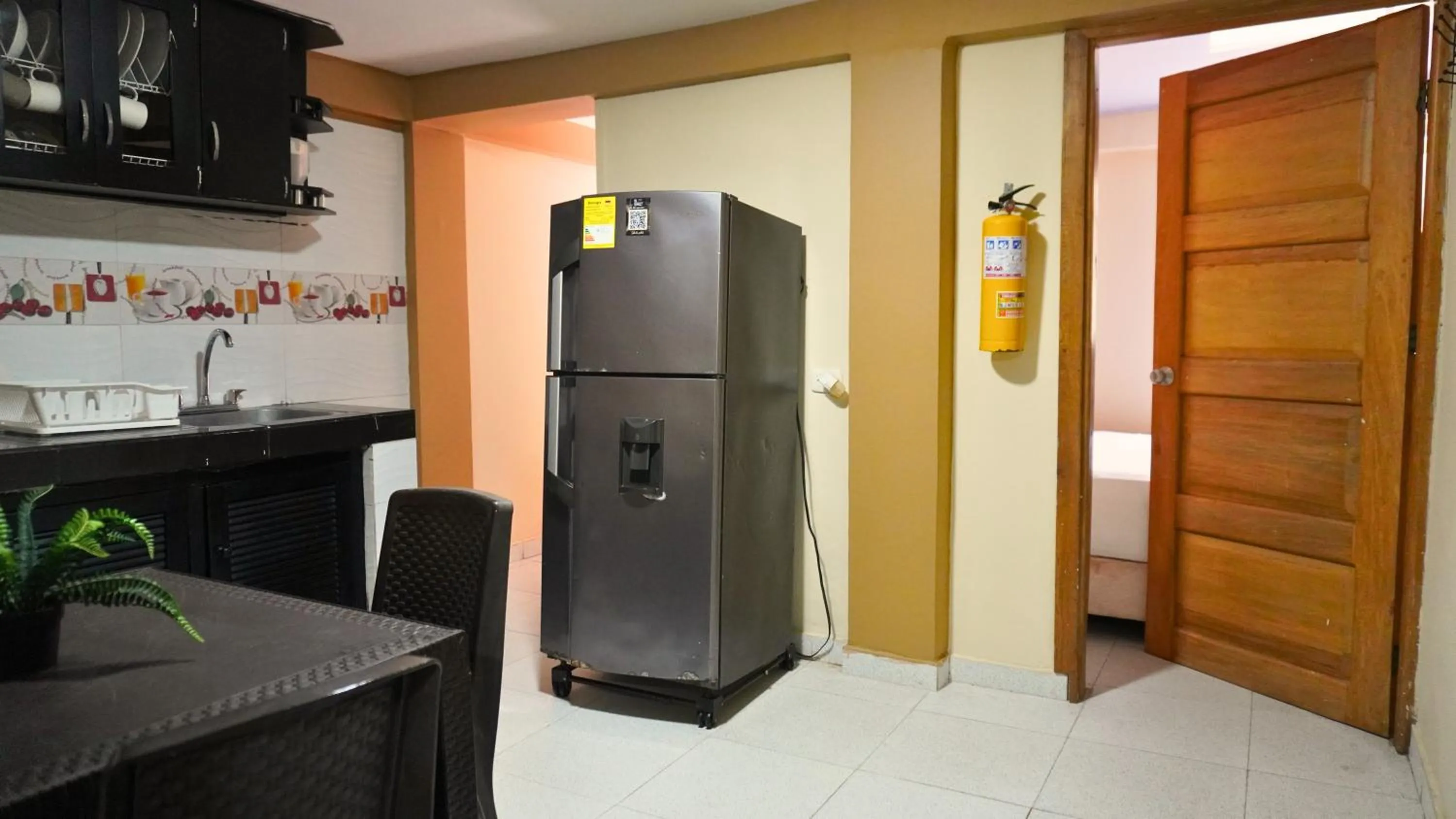 Kitchen or kitchenette in Hotel y Cabañas Covemar