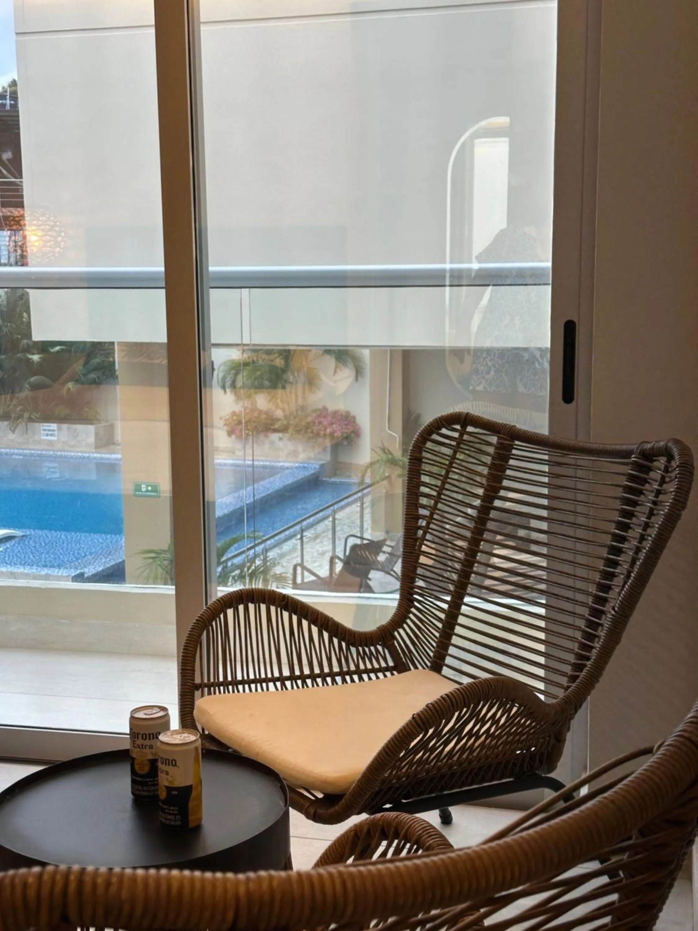 Pool view in Hotel y Cabañas Covemar