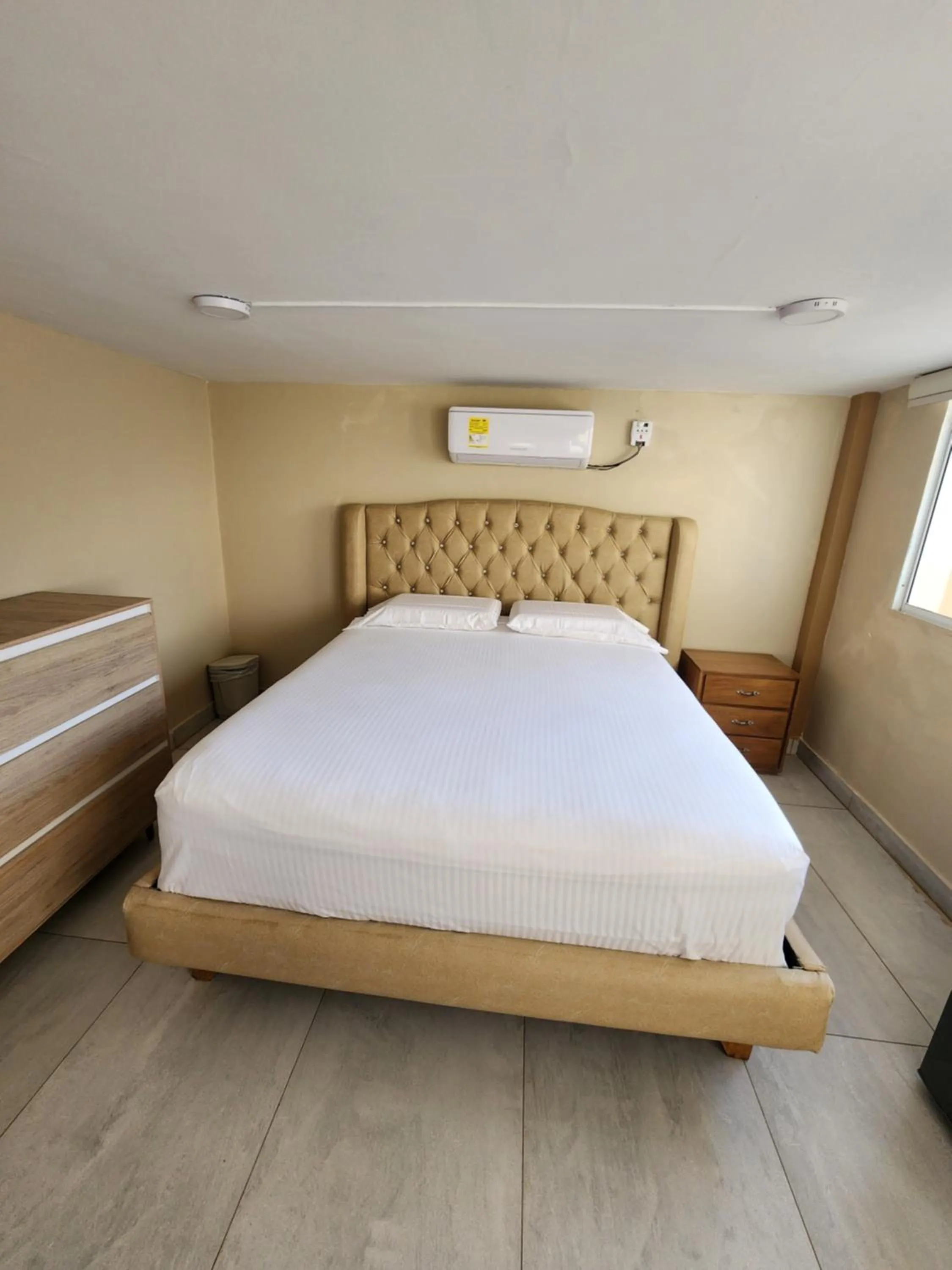 Bed in Hotel y Cabañas Covemar