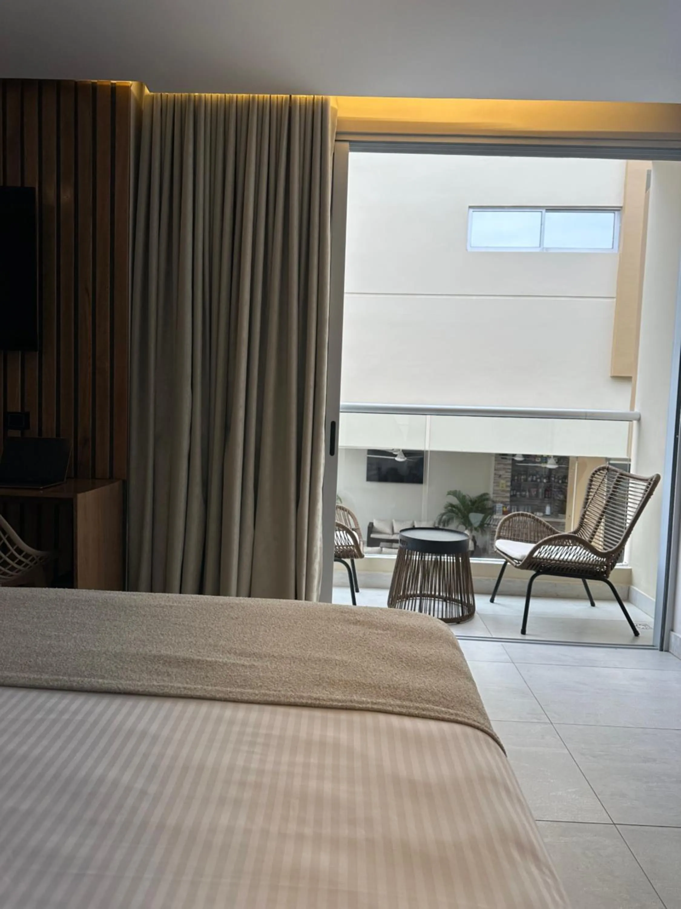 Bed in Hotel y Cabañas Covemar