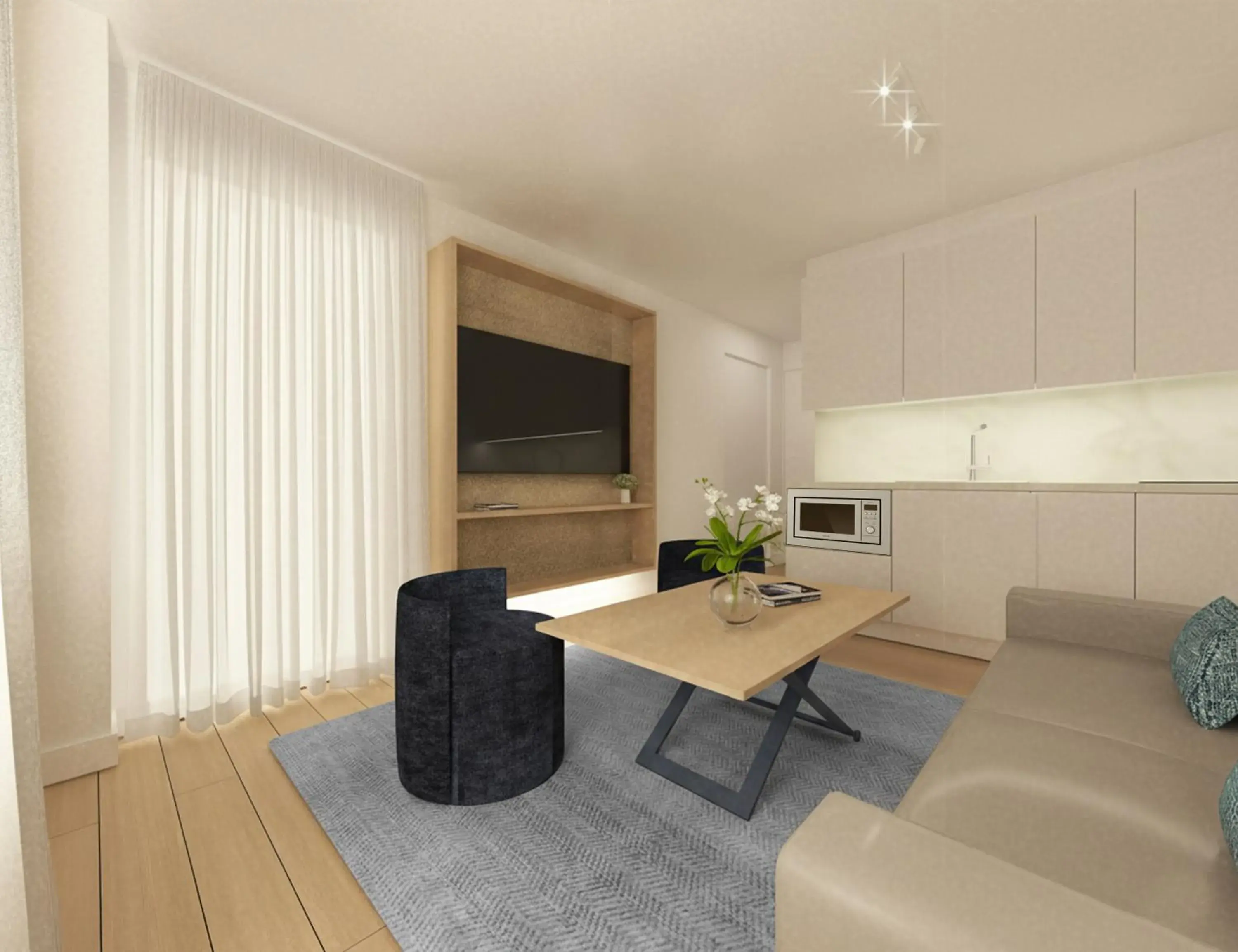 One-Bedroom Apartment with Pool View (2 Adults + 2 Children) in Leo San Bruno One-Bedroom Apartment with Pool View (2 Adults + 2 Children) in Leo San Bruno