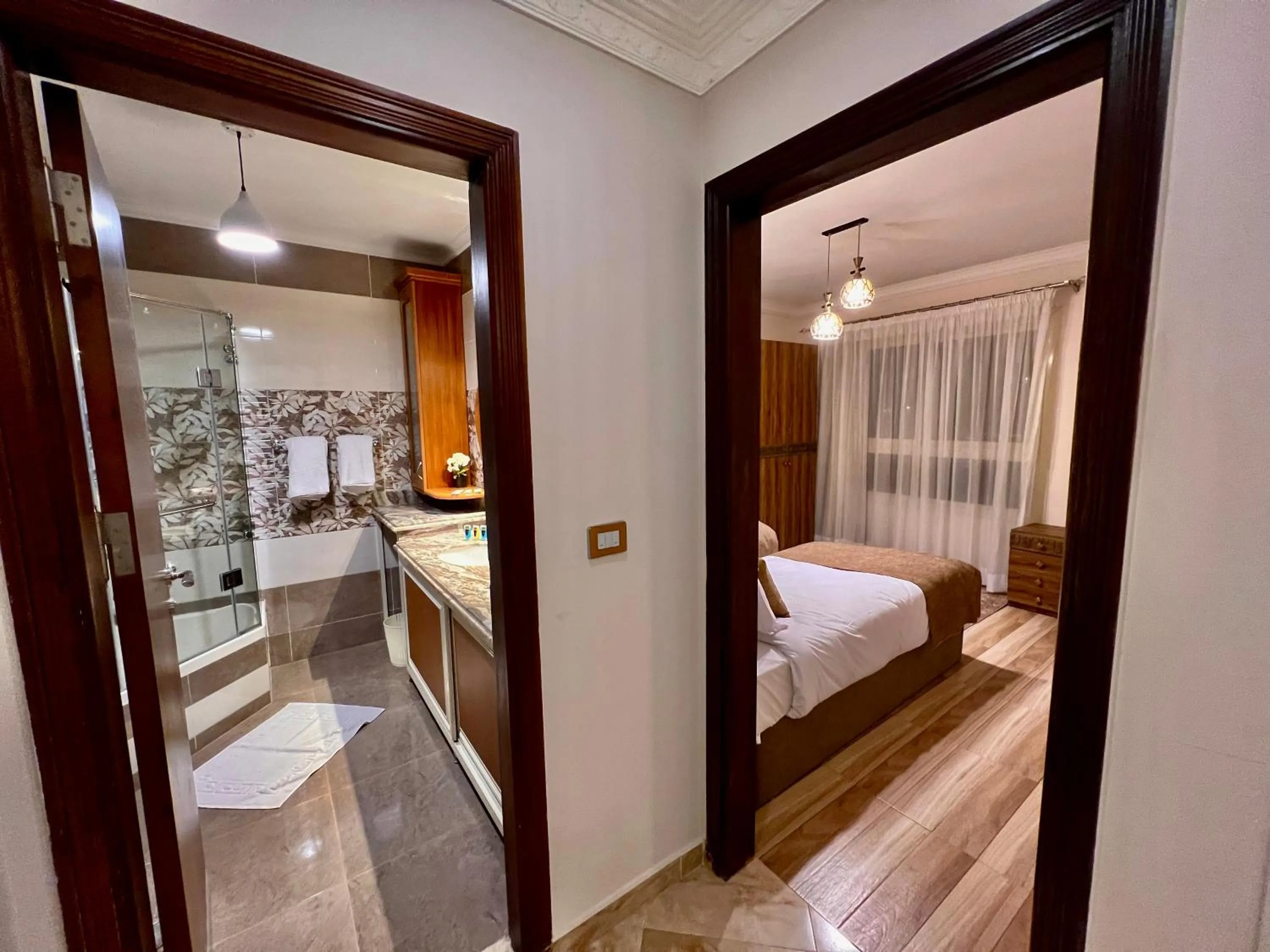 Bedroom, Bed in New Museum Guest House, Pyramids View