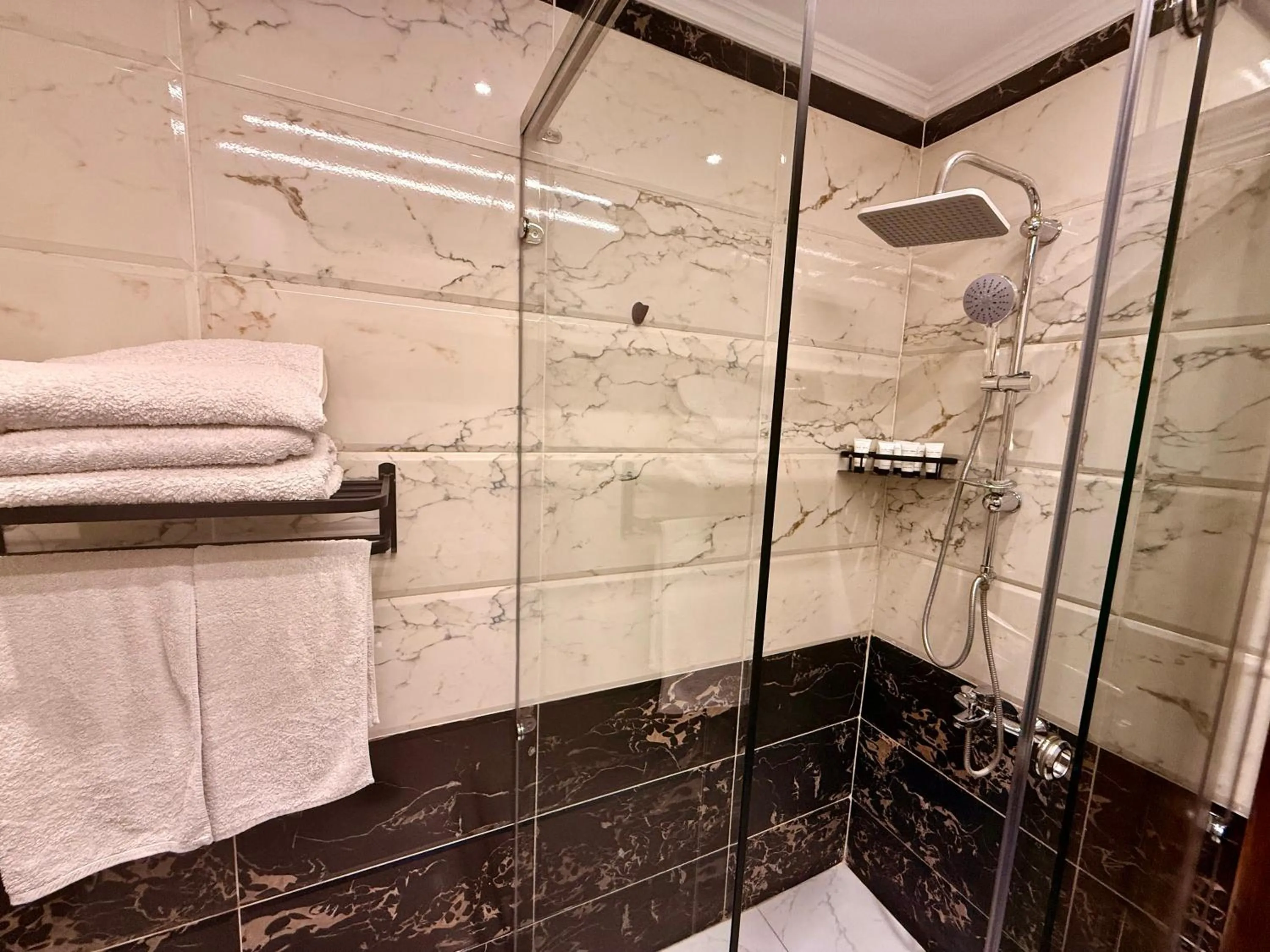 Shower in New Museum Guest House, Pyramids View