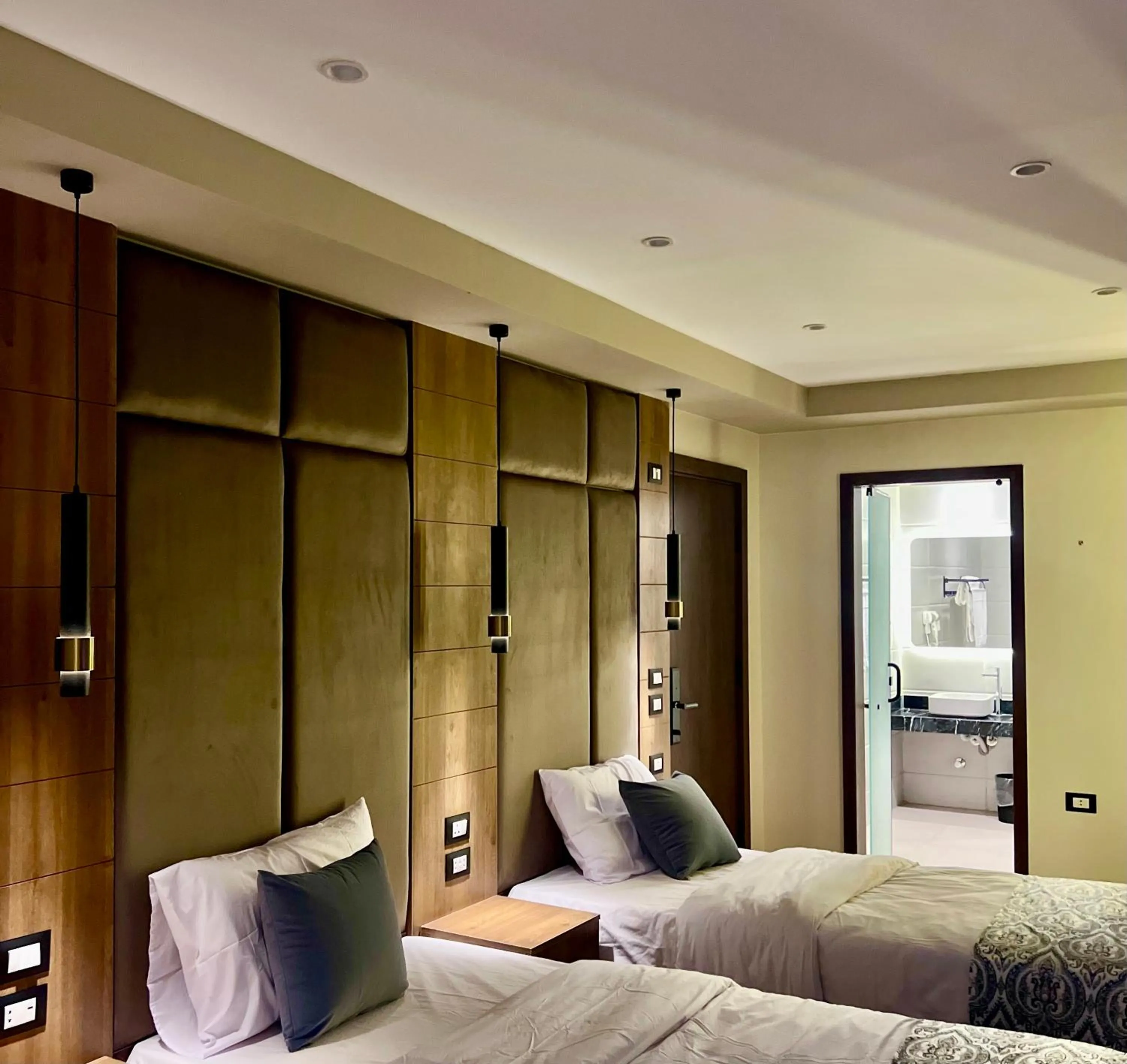 Bed in New Museum Guest House, Pyramids View