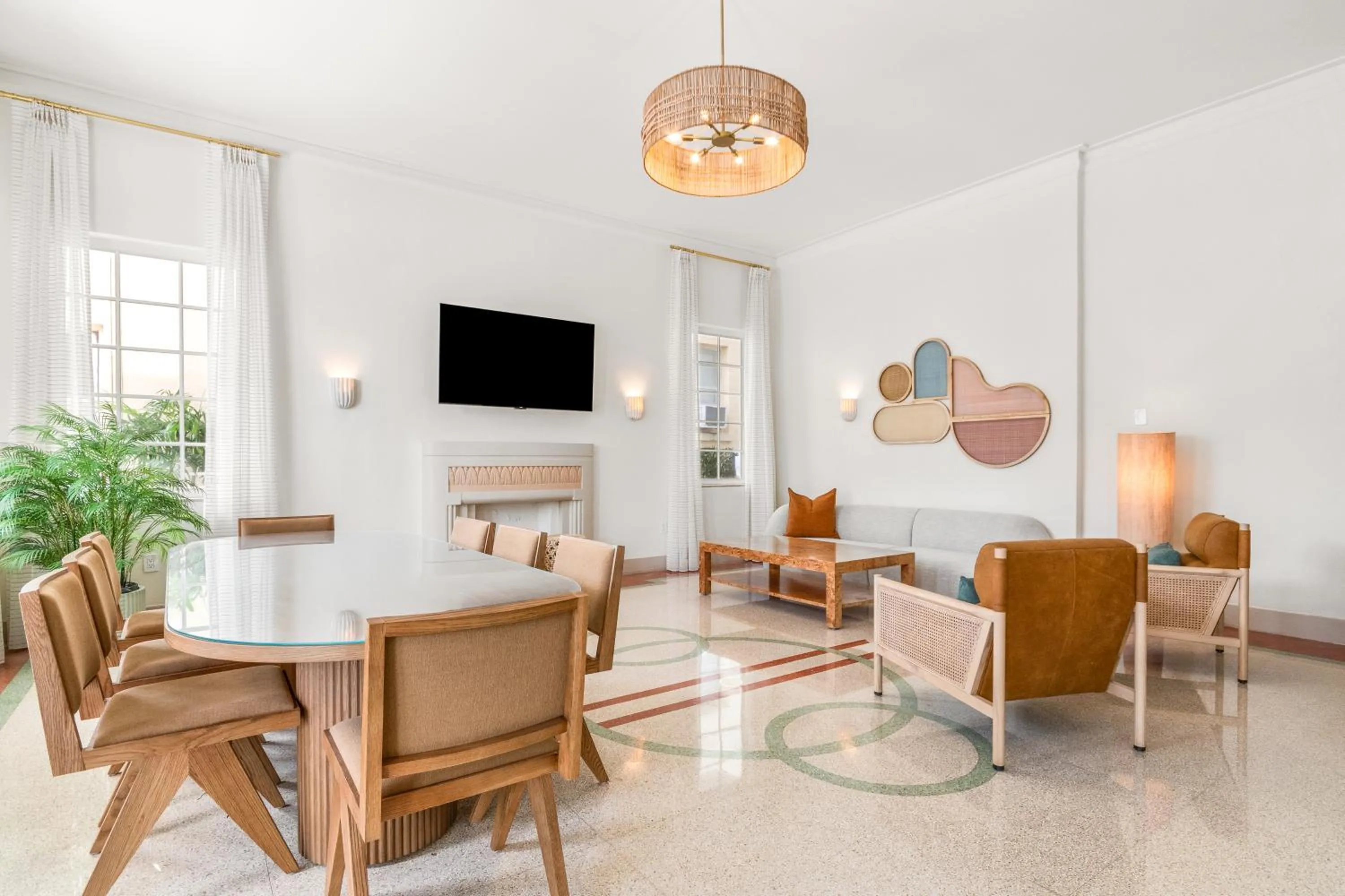 Seating area in Aloha Fridays