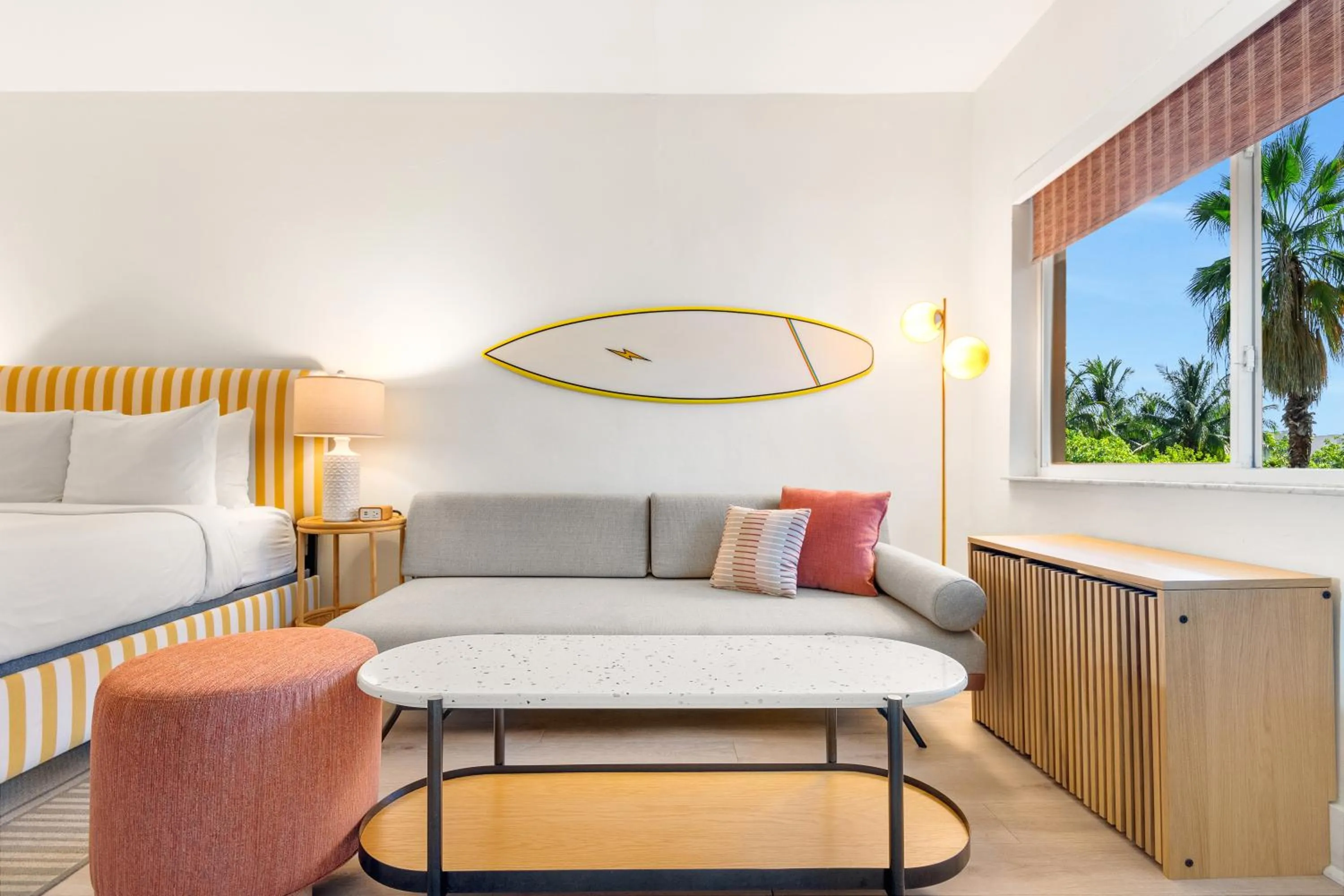 Seating area in Aloha Fridays