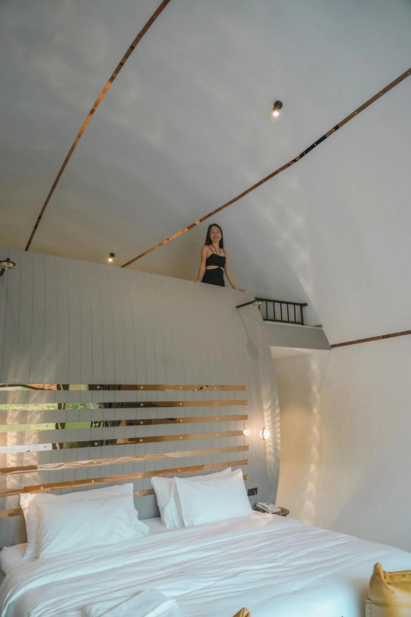 Bed in VeeVaree Riverkwai Resort