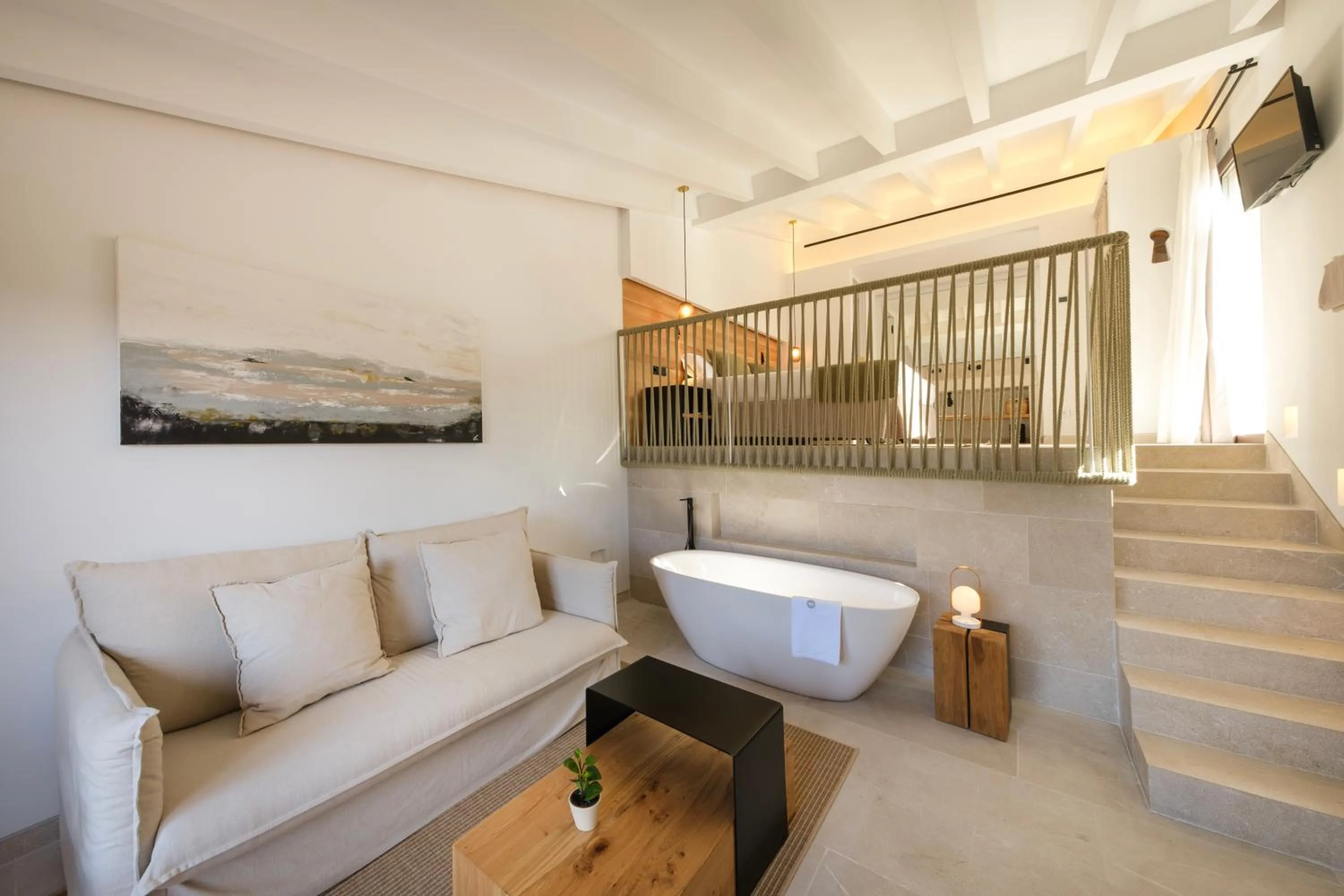 TV and multimedia in Fincahotel Treurer - Olive Grove & Grand House - Adults Only