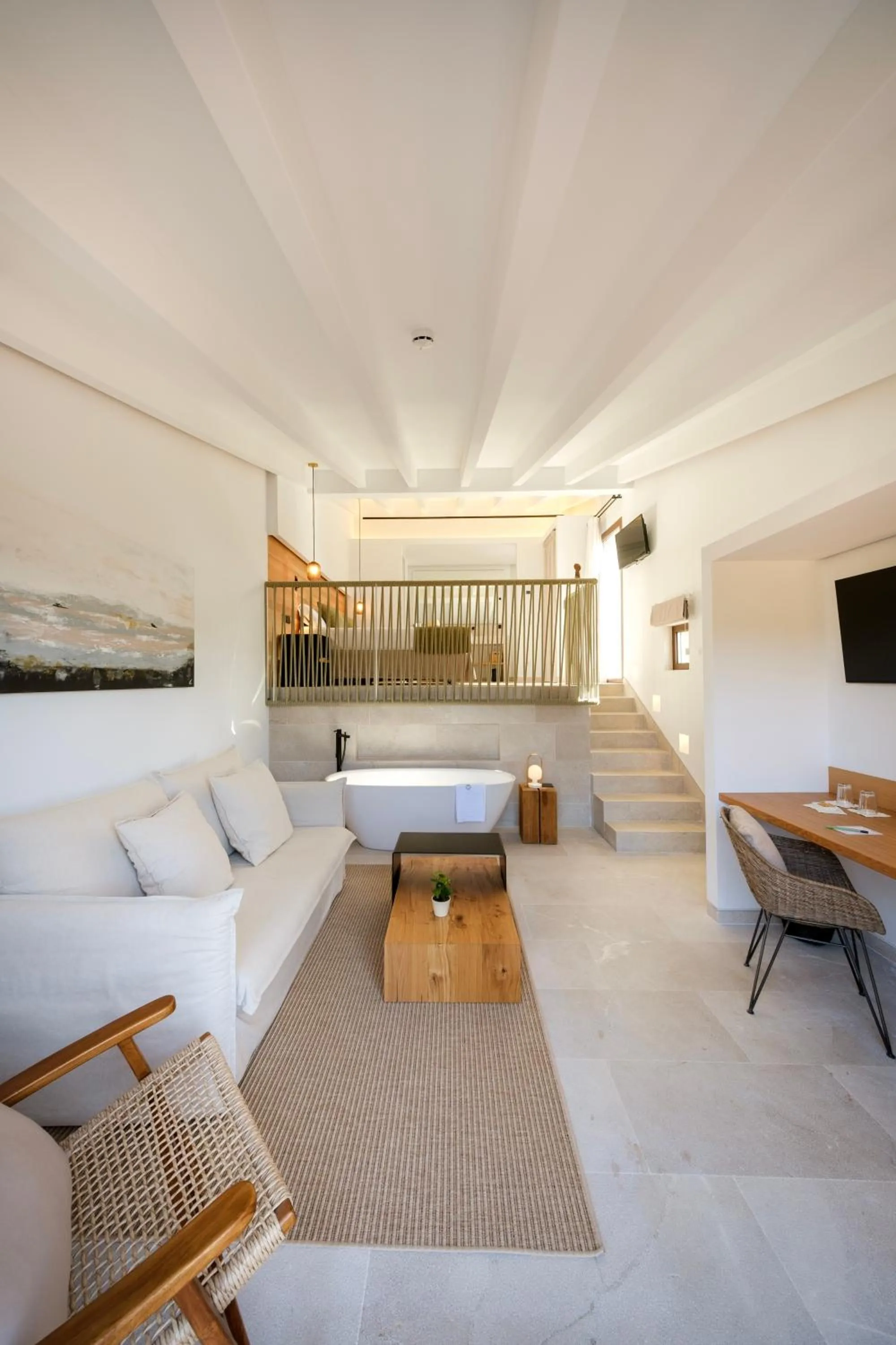 Communal lounge/ TV room in Fincahotel Treurer - Olive Grove & Grand House - Adults Only