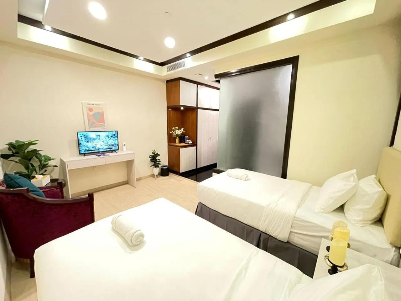 TV and multimedia, Bed in Kingston Hotel - Jalan Tuanku Abdul Rahman