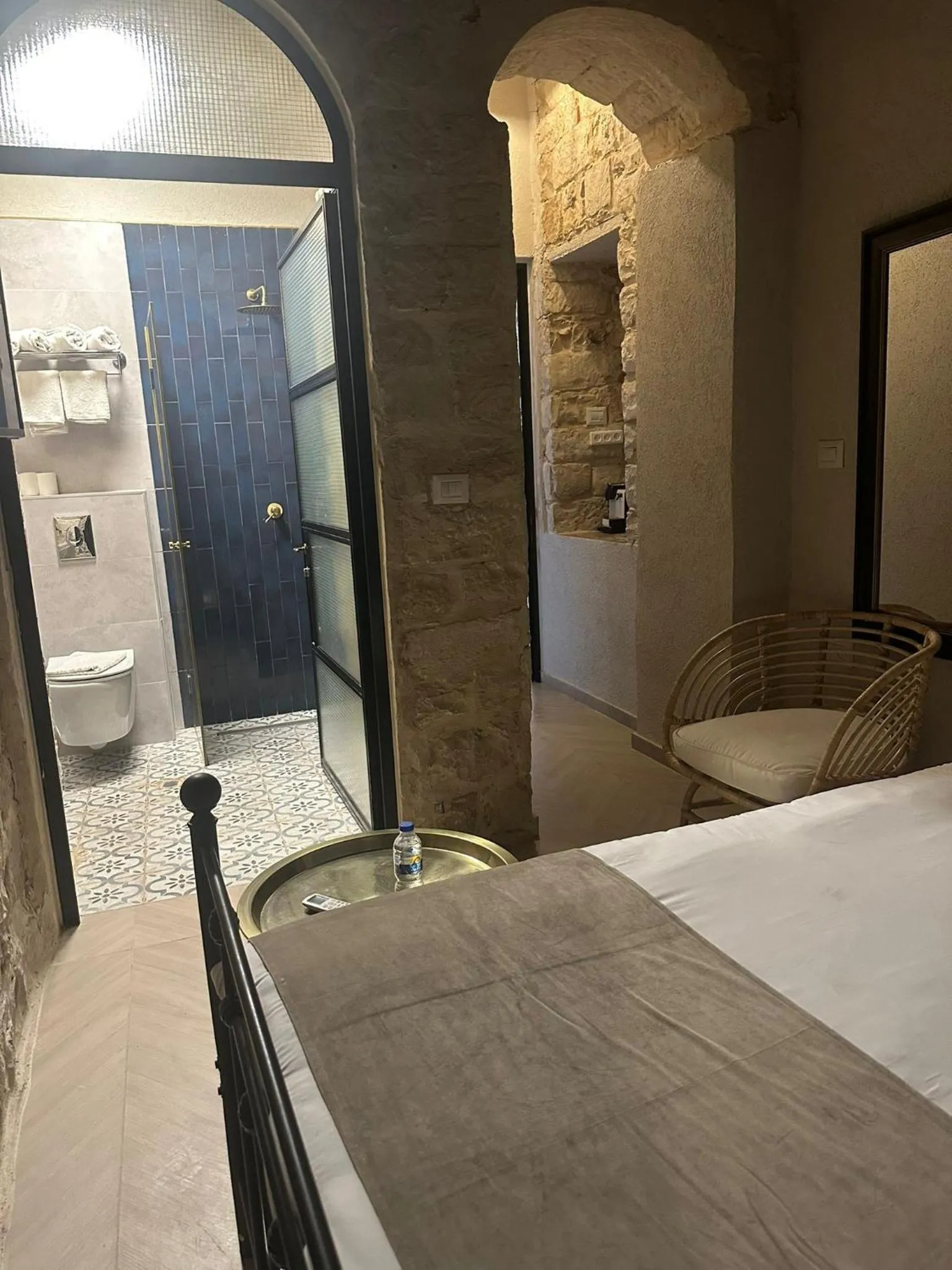 Photo of the whole room, Bed in וילה תהילה המחודש - The new Villa Tehila