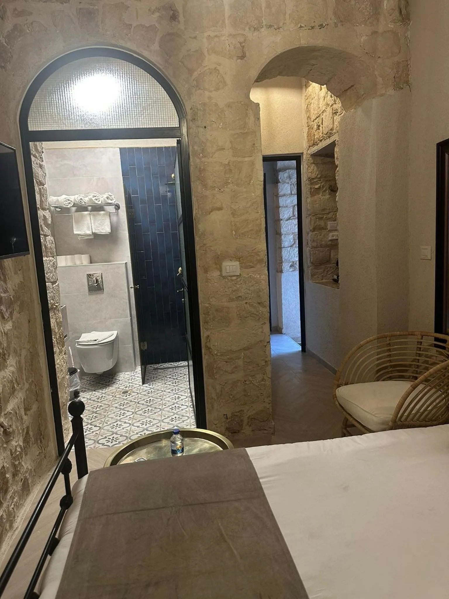 Photo of the whole room, Bed in וילה תהילה המחודש - The new Villa Tehila