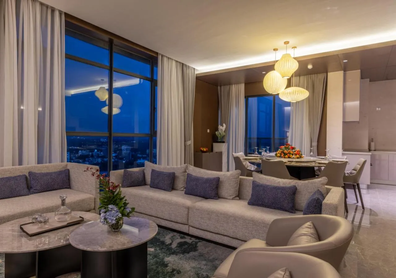 Living room in Pan Pacific Serviced Suites Nairobi