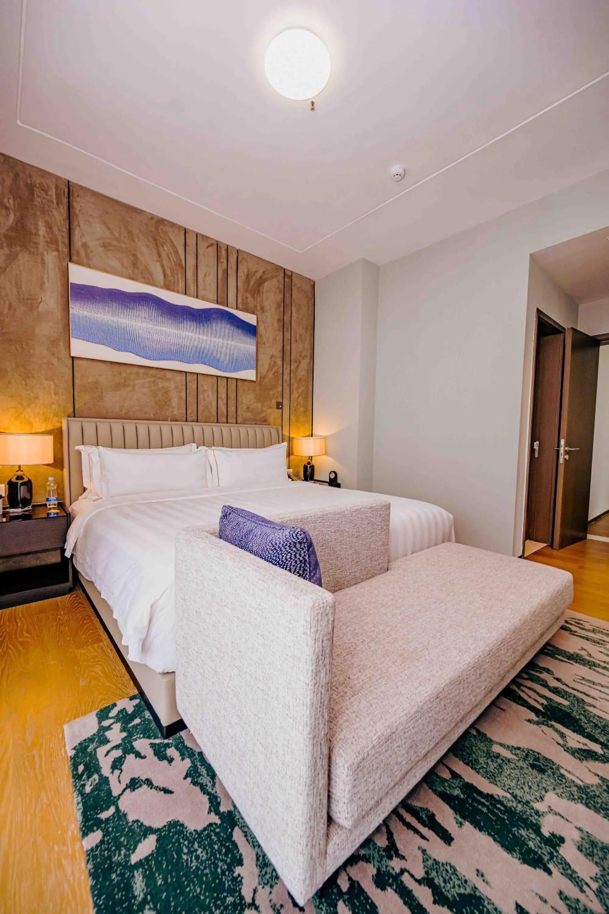 Bed in Pan Pacific Serviced Suites Nairobi