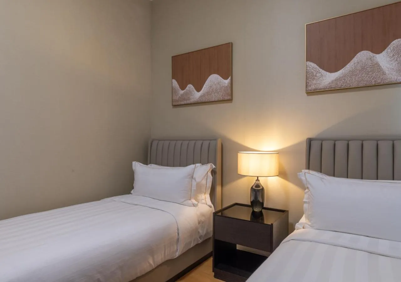 Bed in Pan Pacific Serviced Suites Nairobi