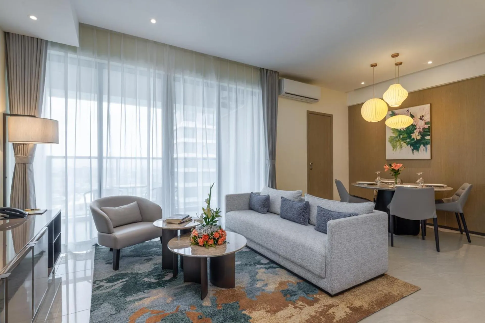 Two Bedroom Deluxe Suite King and Queen in Pan Pacific Serviced Suites Nairobi