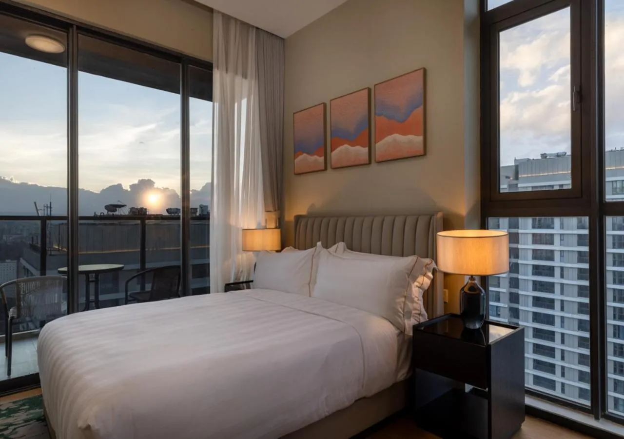 Bedroom, Bed in Pan Pacific Serviced Suites Nairobi