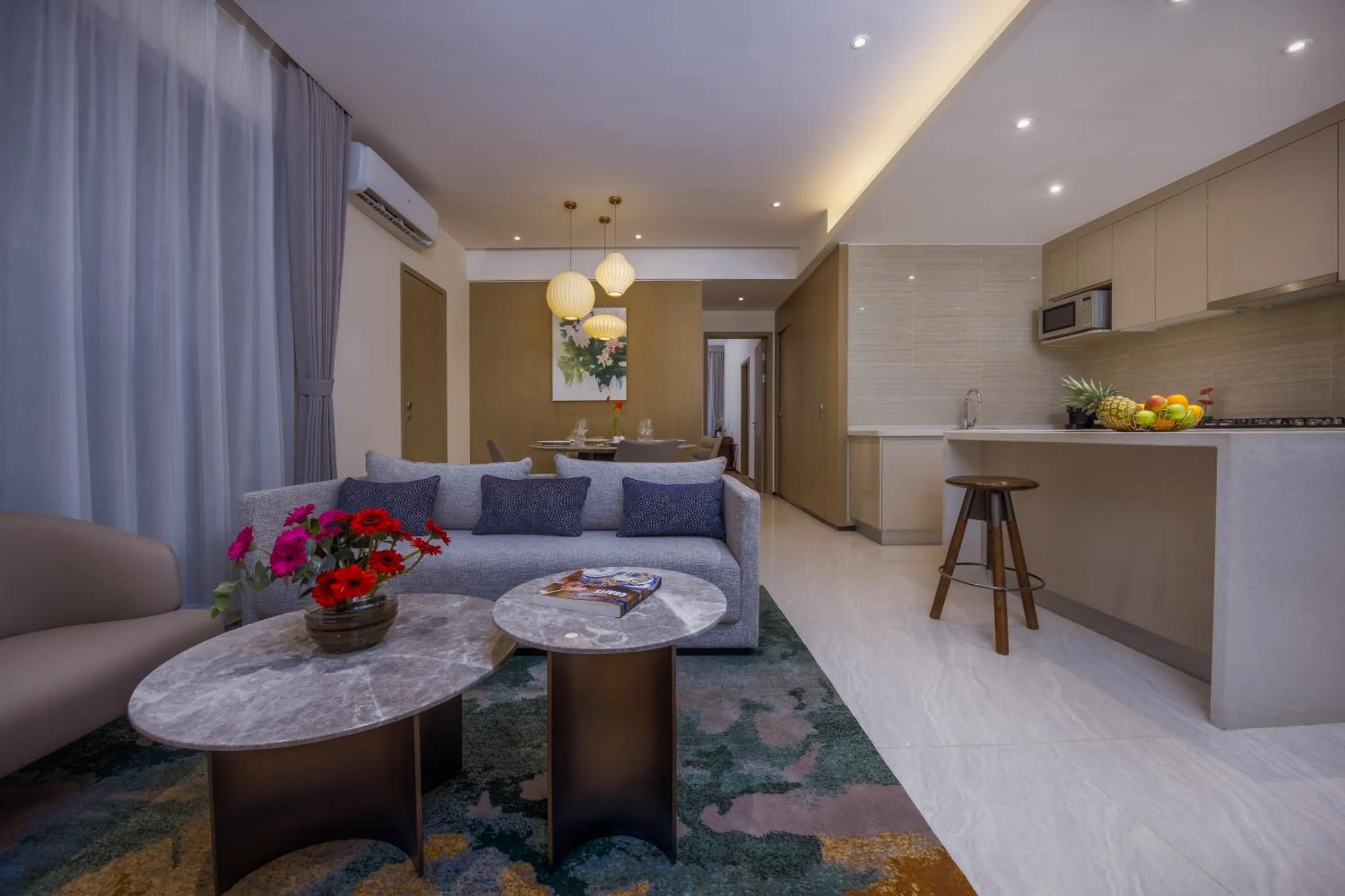 Living room in Pan Pacific Serviced Suites Nairobi