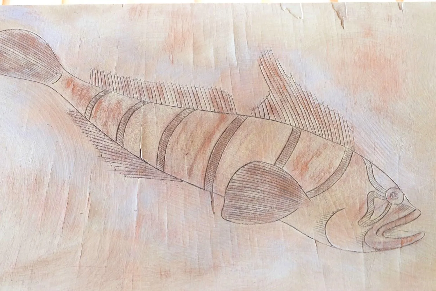 Decorative detail in Hostal ROM Familiar