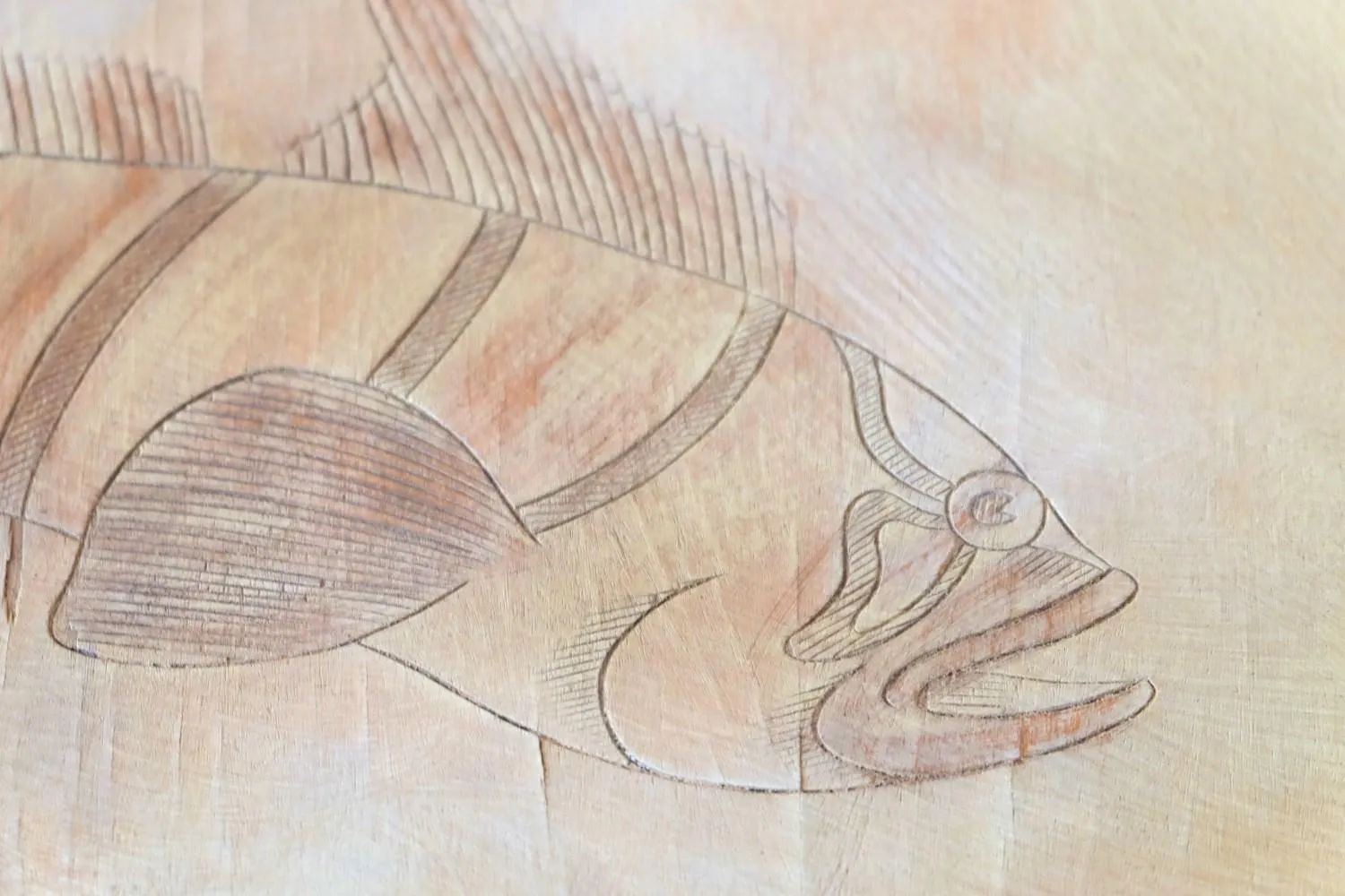 Decorative detail in Hostal ROM Familiar