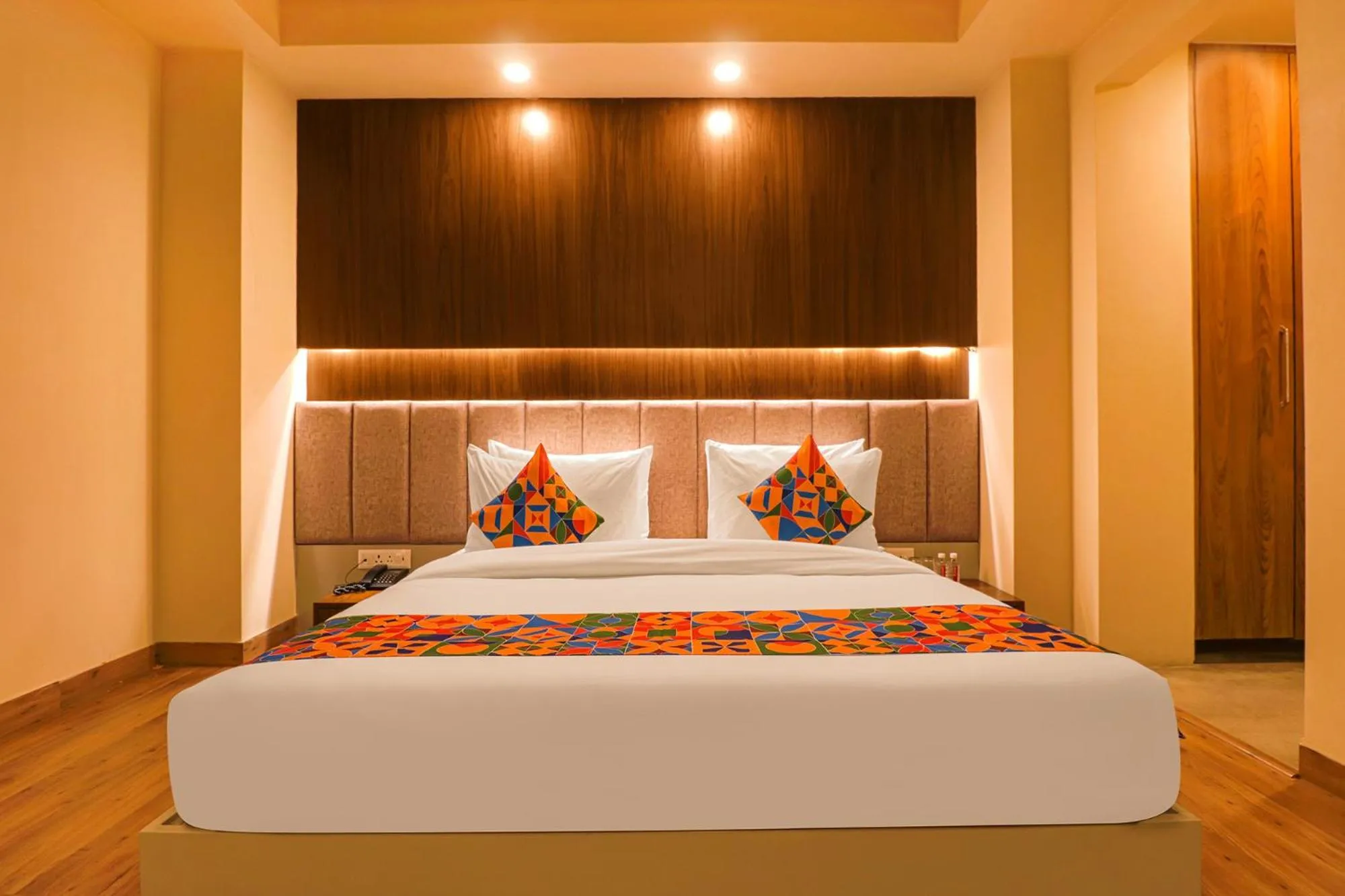 Bed in FabHotel Prime Shanit