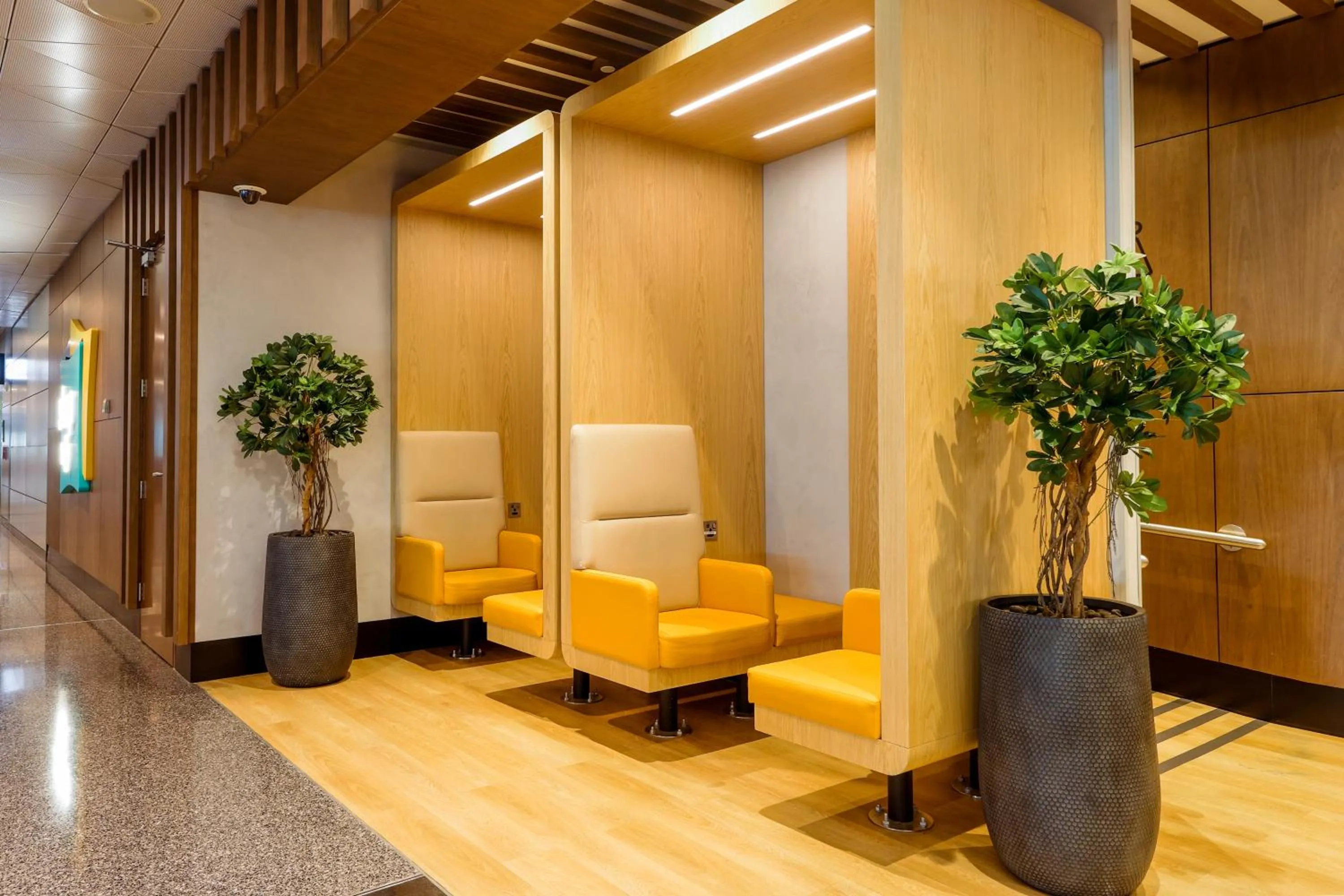 Seating area in Sleepover Doha North Node - formerly sleep 'n fly