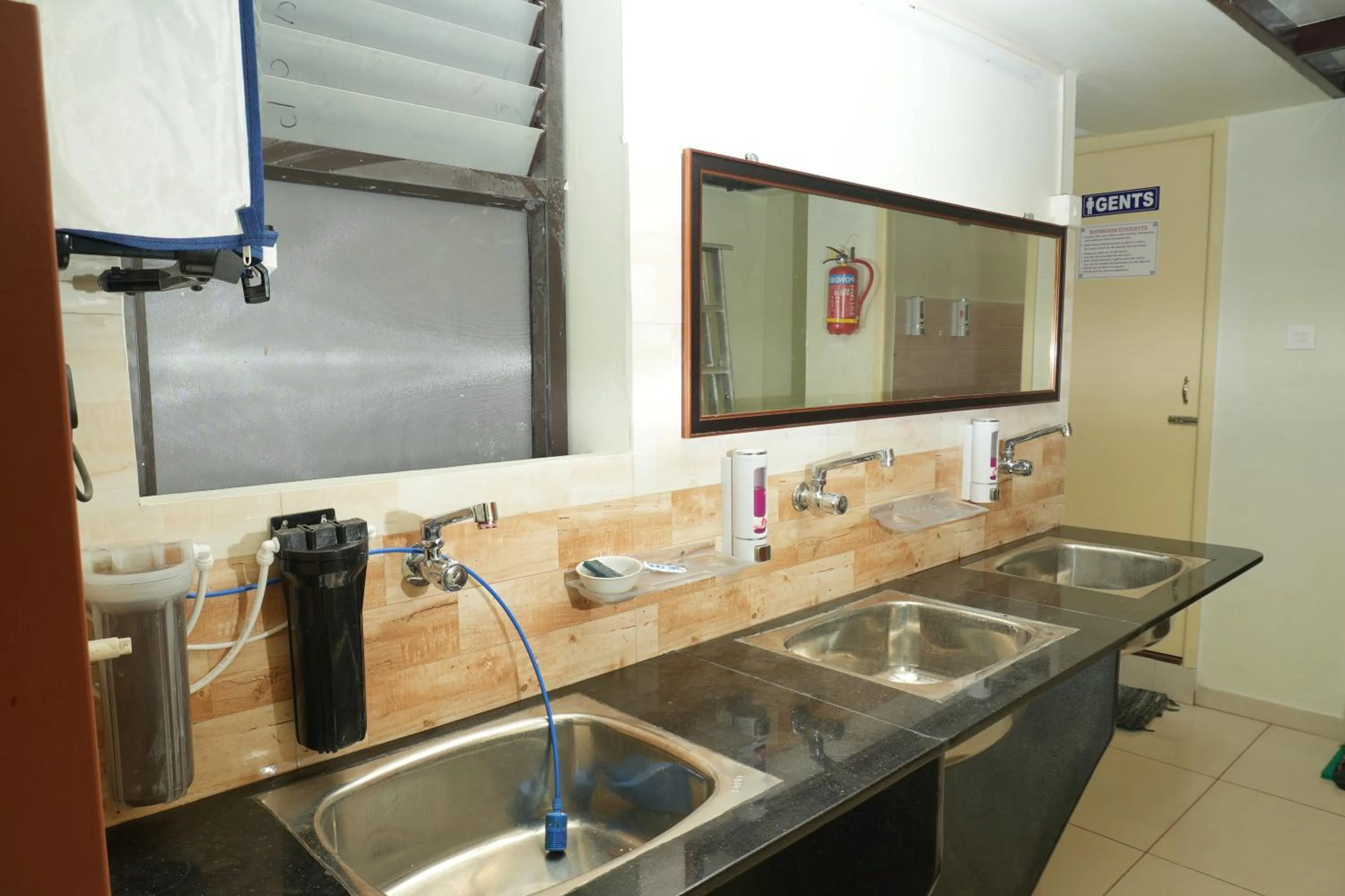 Bathroom in Bay Stays near white town