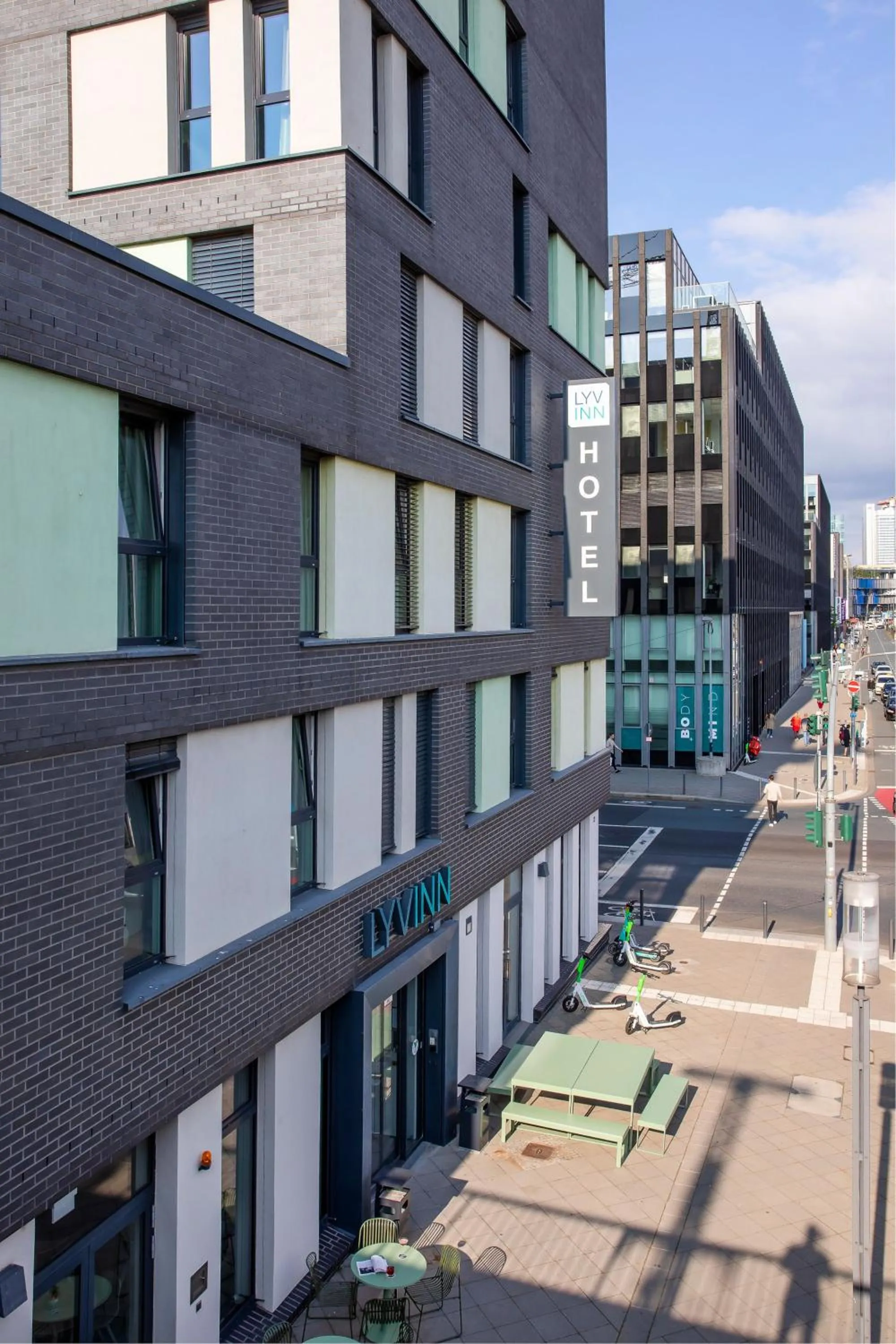 Property building in LyvInn Hotel Frankfurt