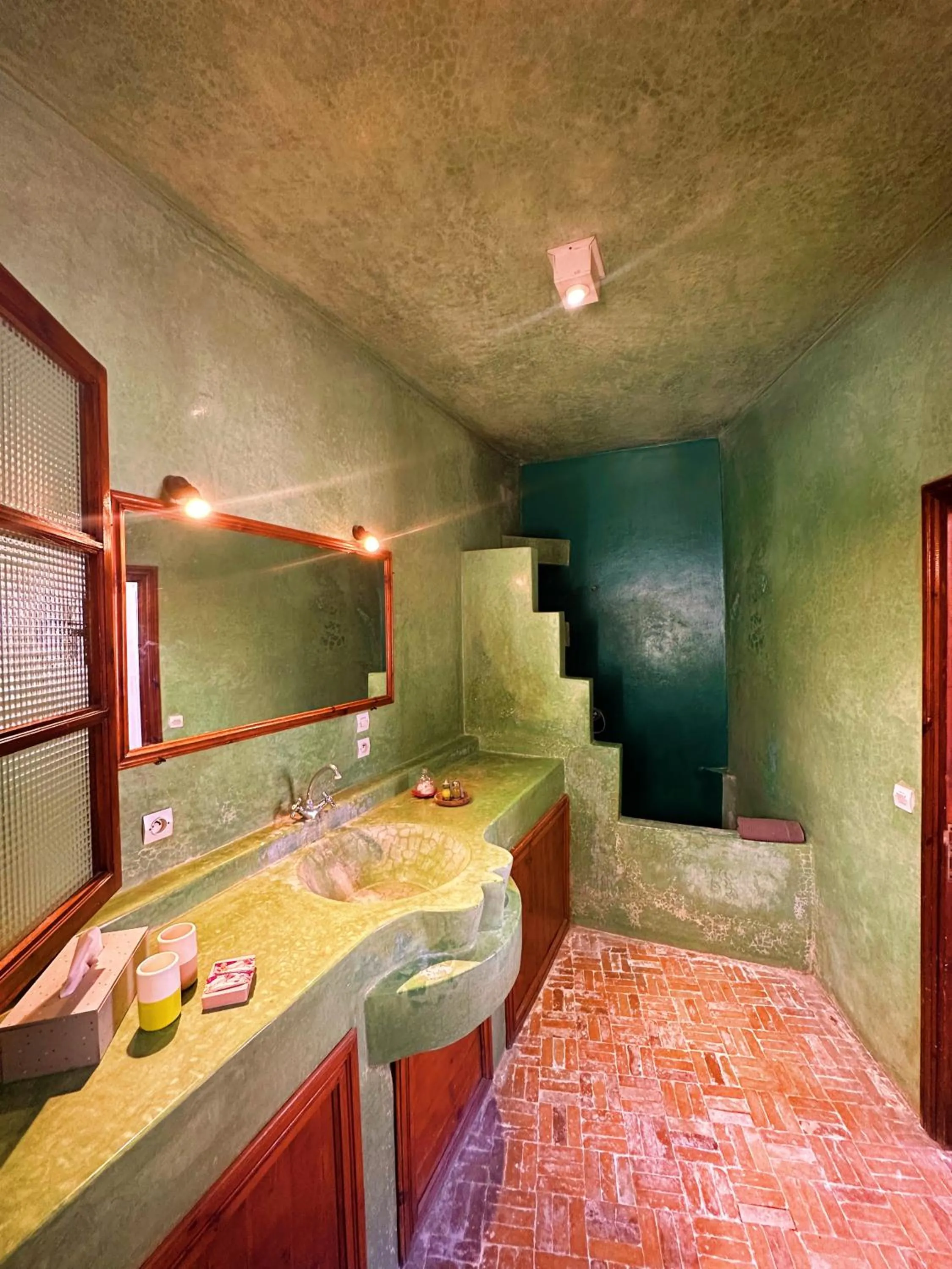 Bathroom, Bed in Les Terrasses d'Essaouira - Yoga Studio