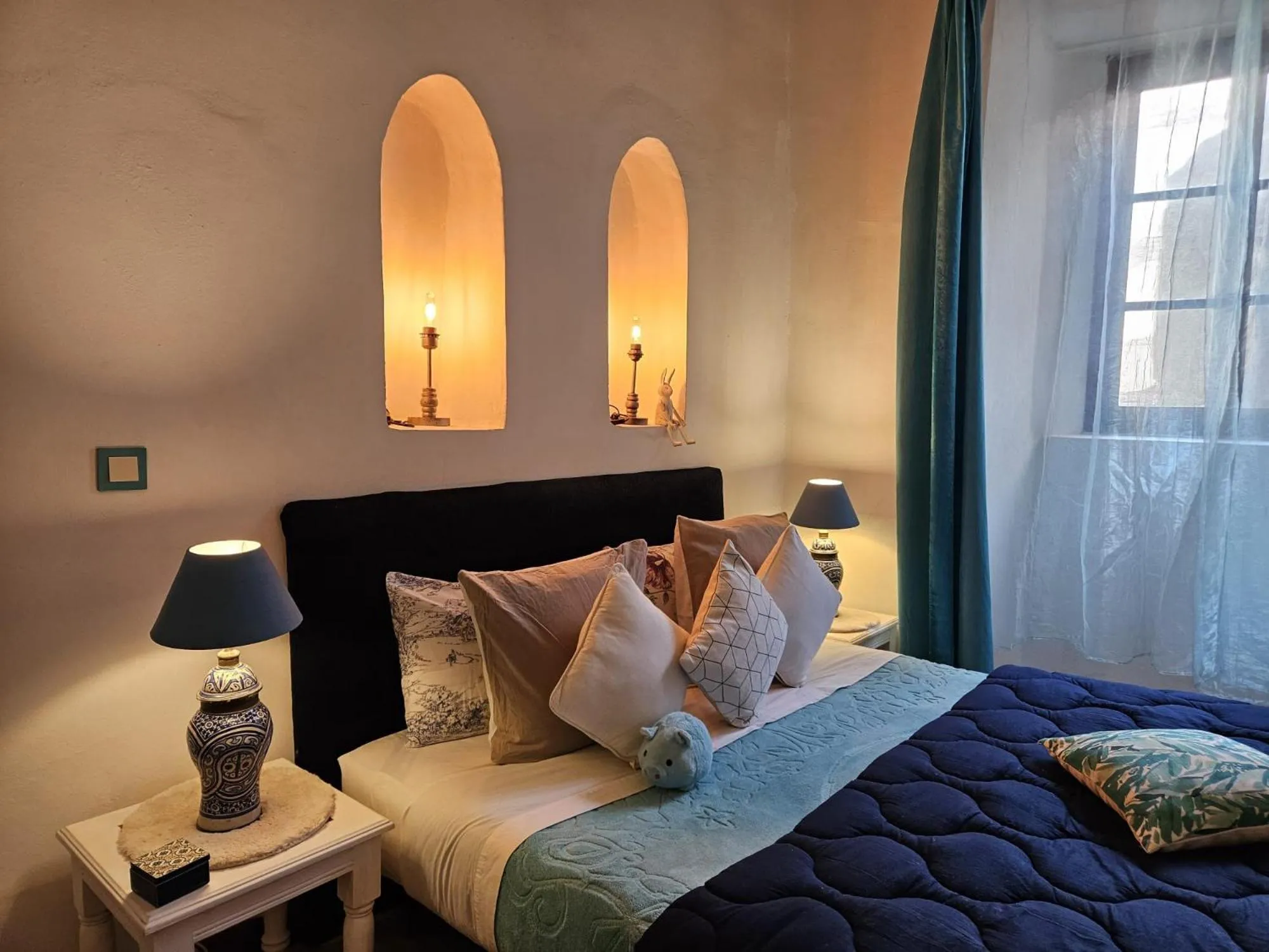 Bedroom, Bed in Les Terrasses d'Essaouira - Yoga Studio