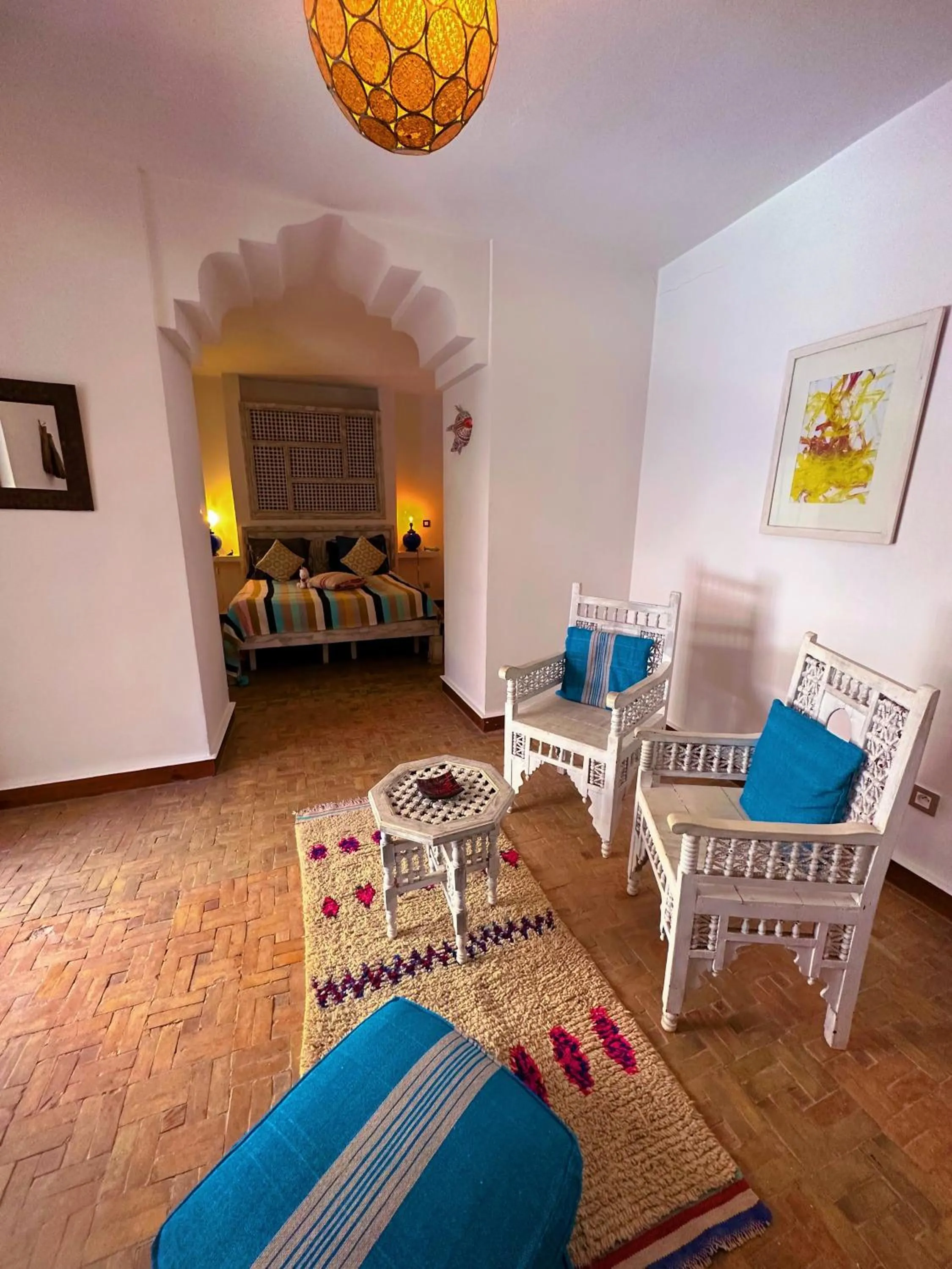 Bed in Les Terrasses d'Essaouira - Yoga Studio