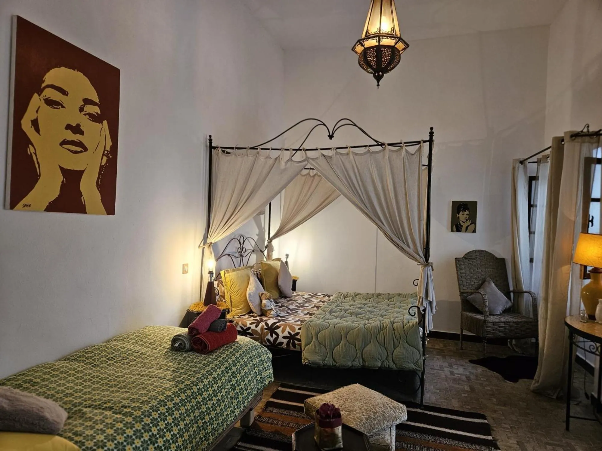 Bedroom, Bed in Les Terrasses d'Essaouira - Yoga Studio