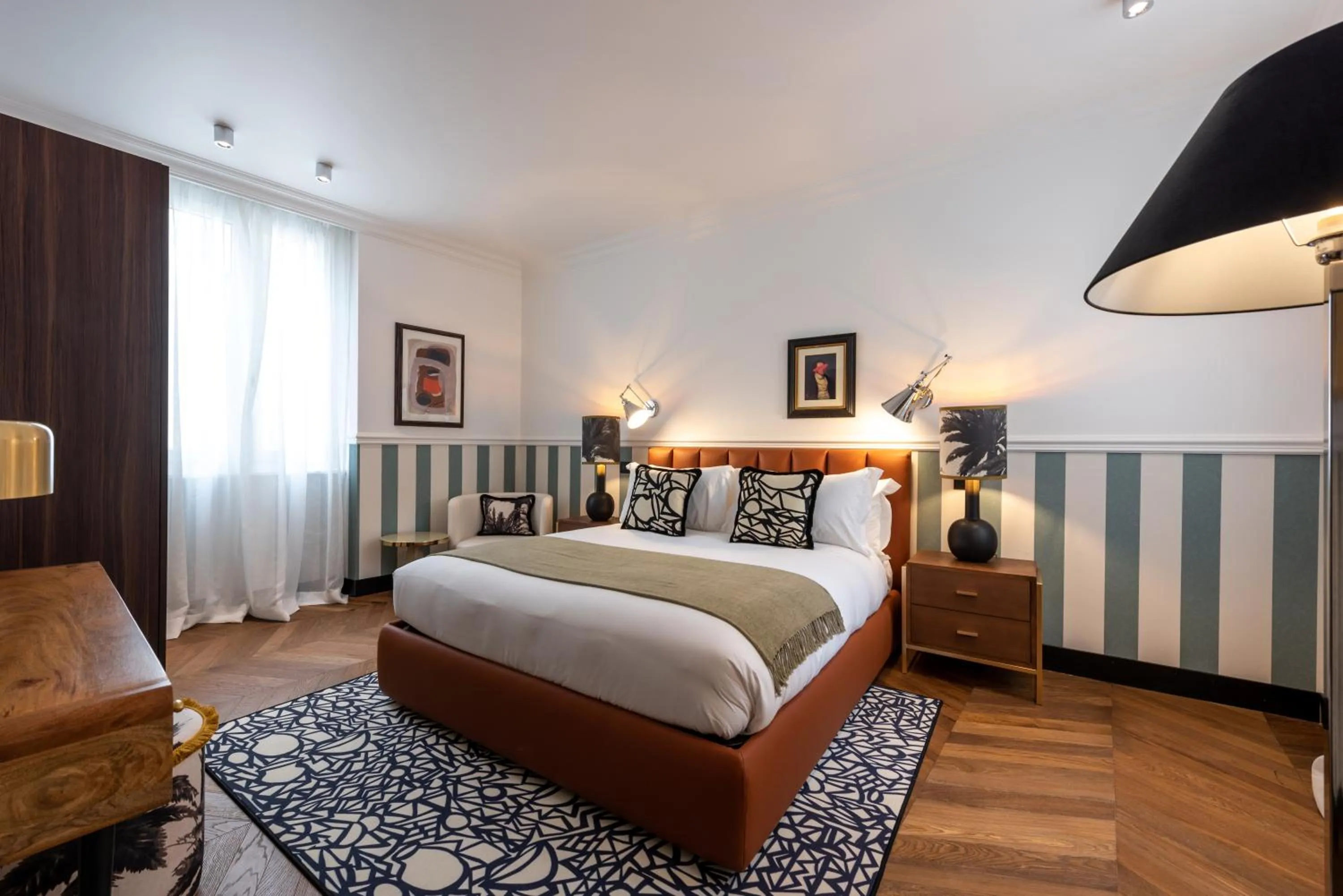 Living room, Bed in DH Rooms Spiga