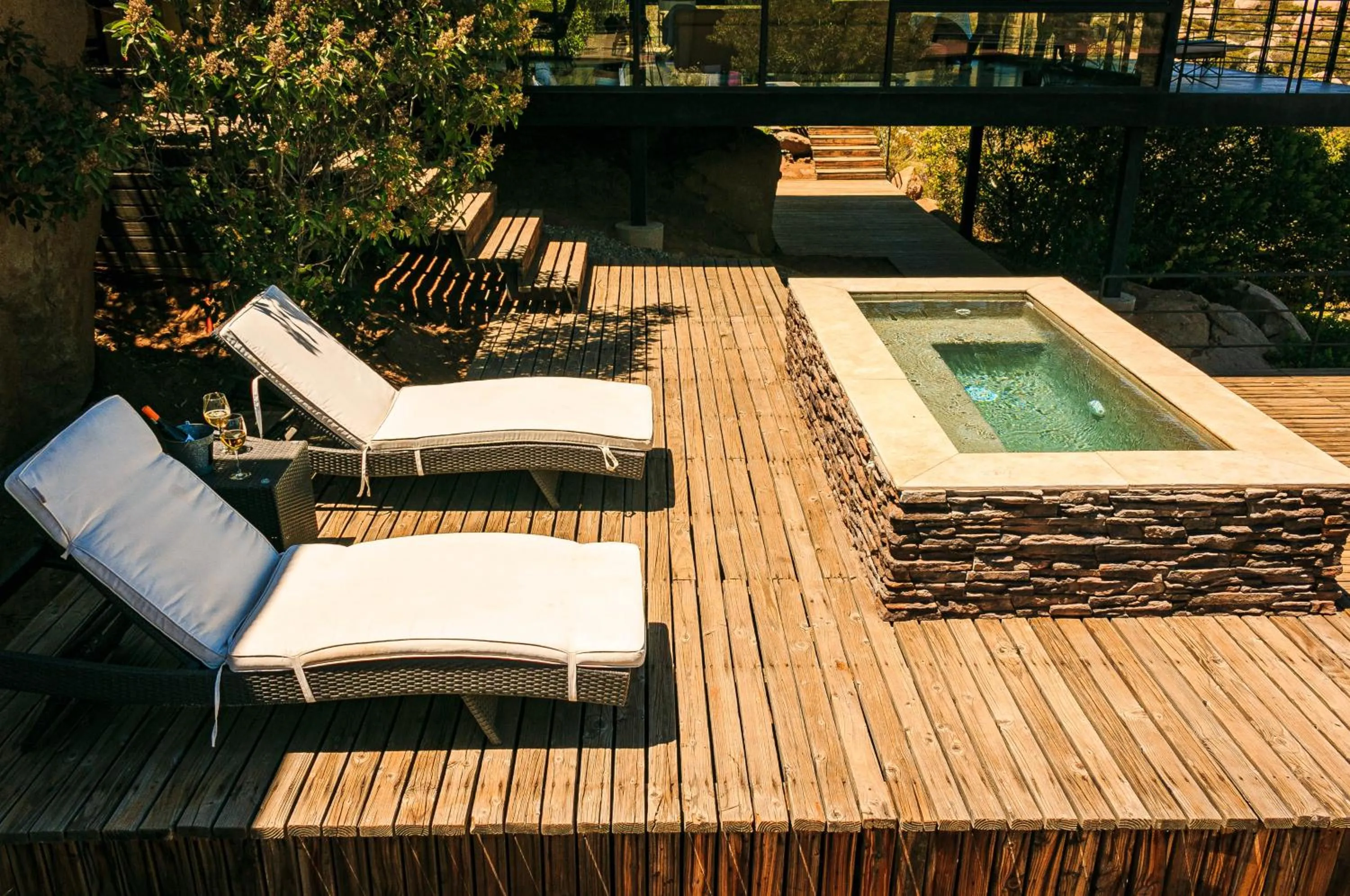 sunbed in Villa Garven