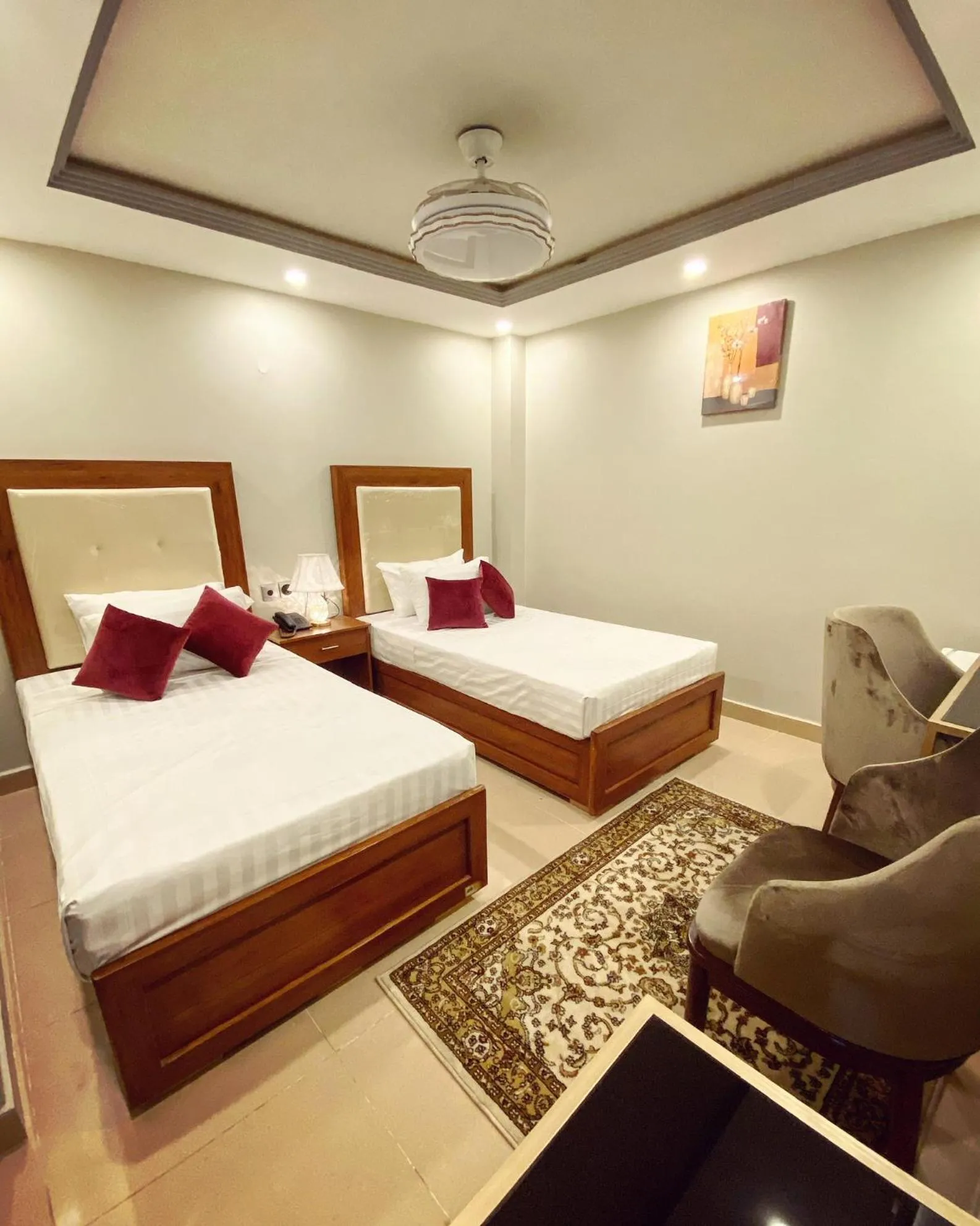 Bed in Grand Luxury Hotel Multan