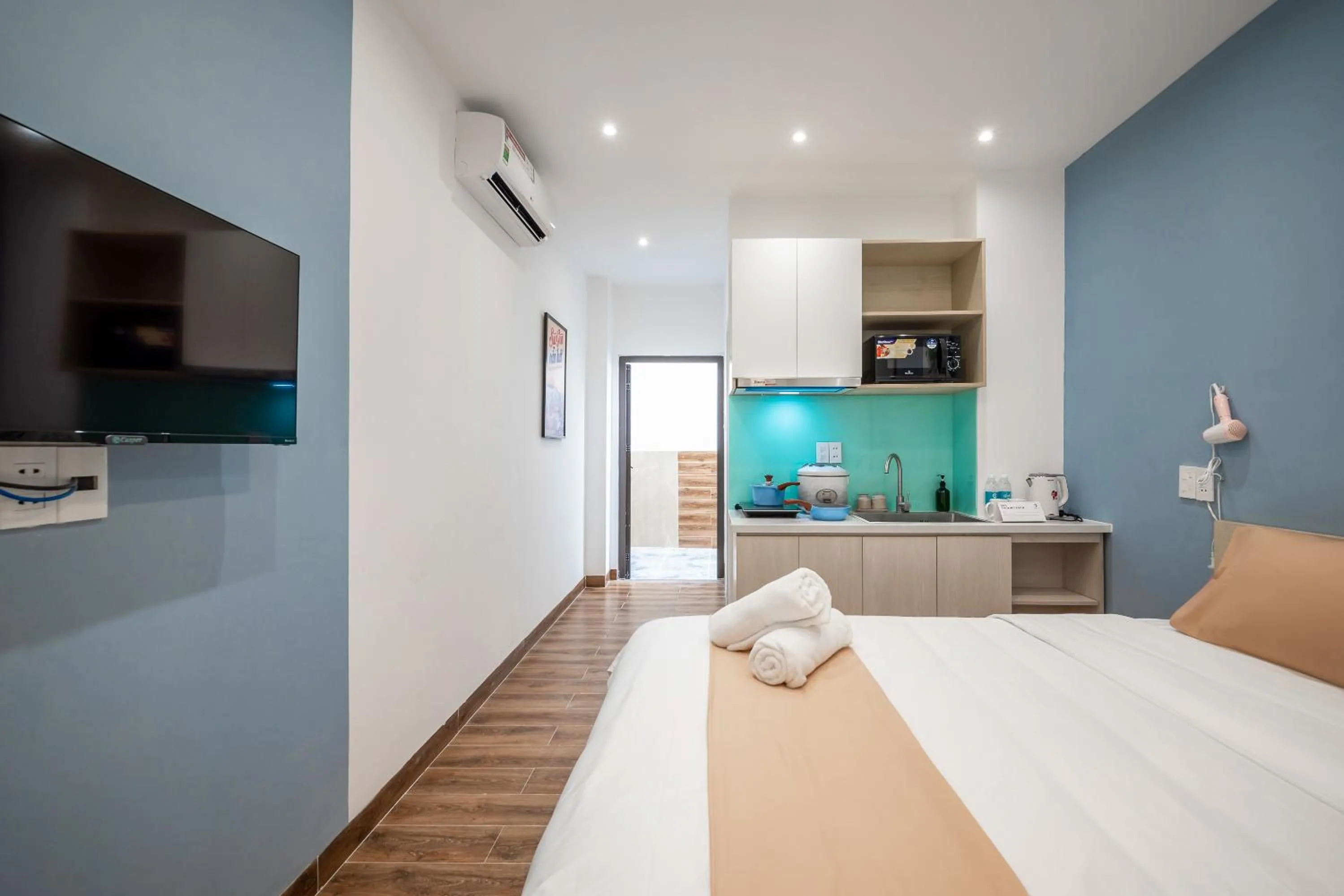 Bed in Cozrum Homes - Winter Corner