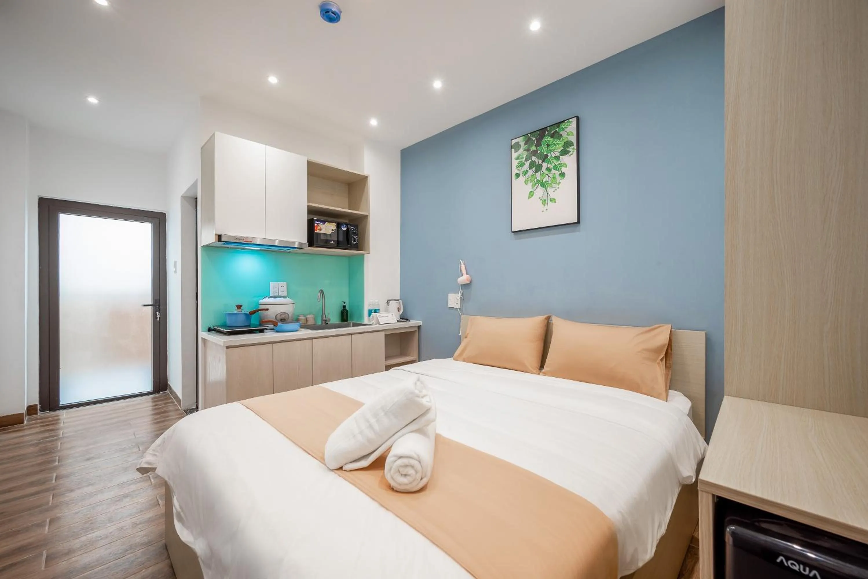 Bed in Cozrum Homes - Winter Corner