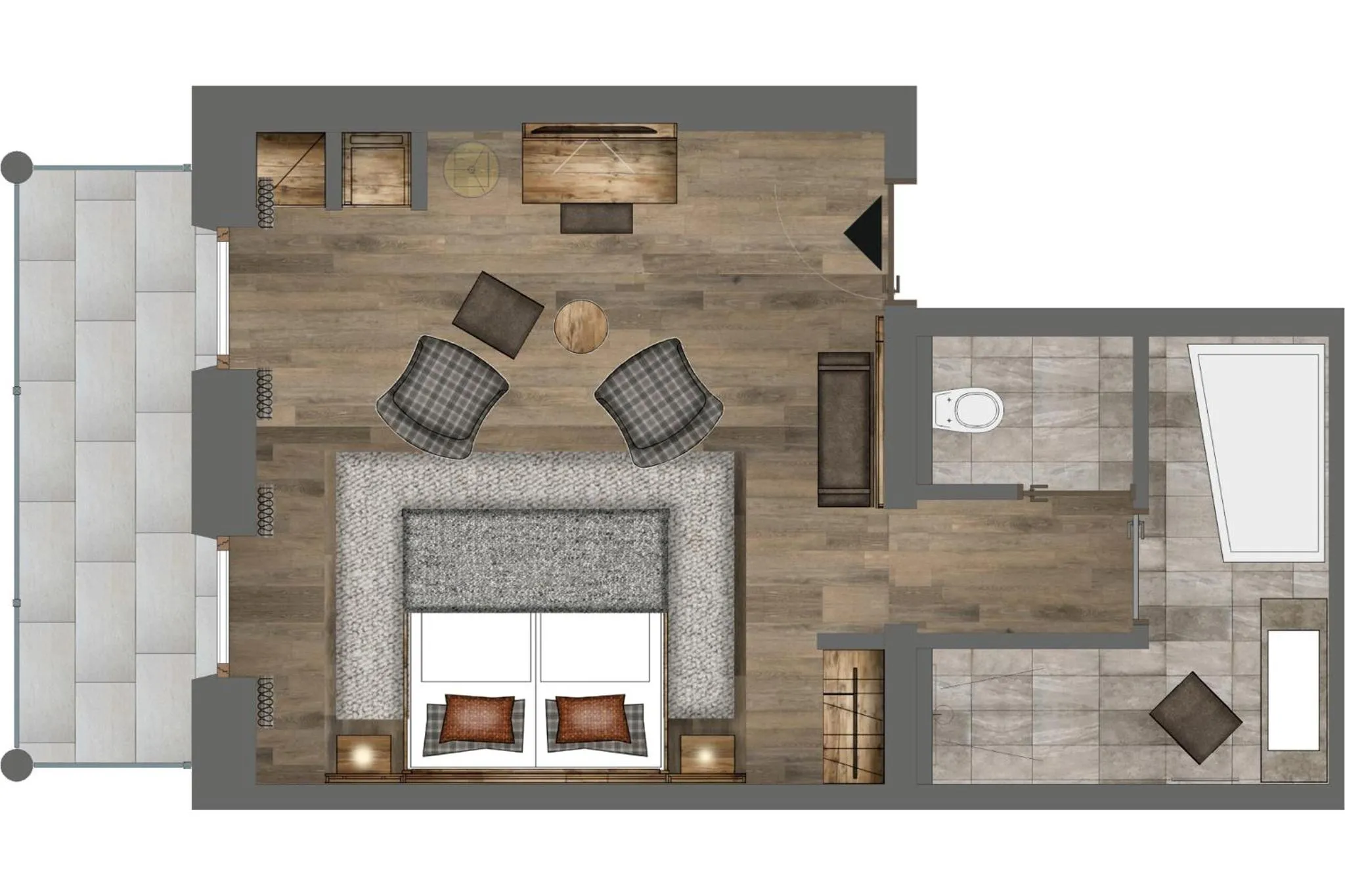Floor plan in Hotel Grünerhof