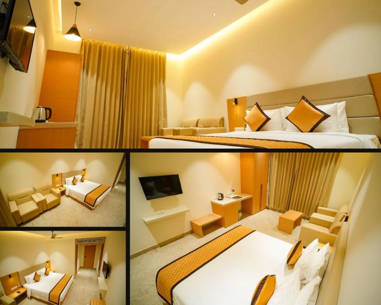 Bed in Hotel Nakshathra- A Royal Stay