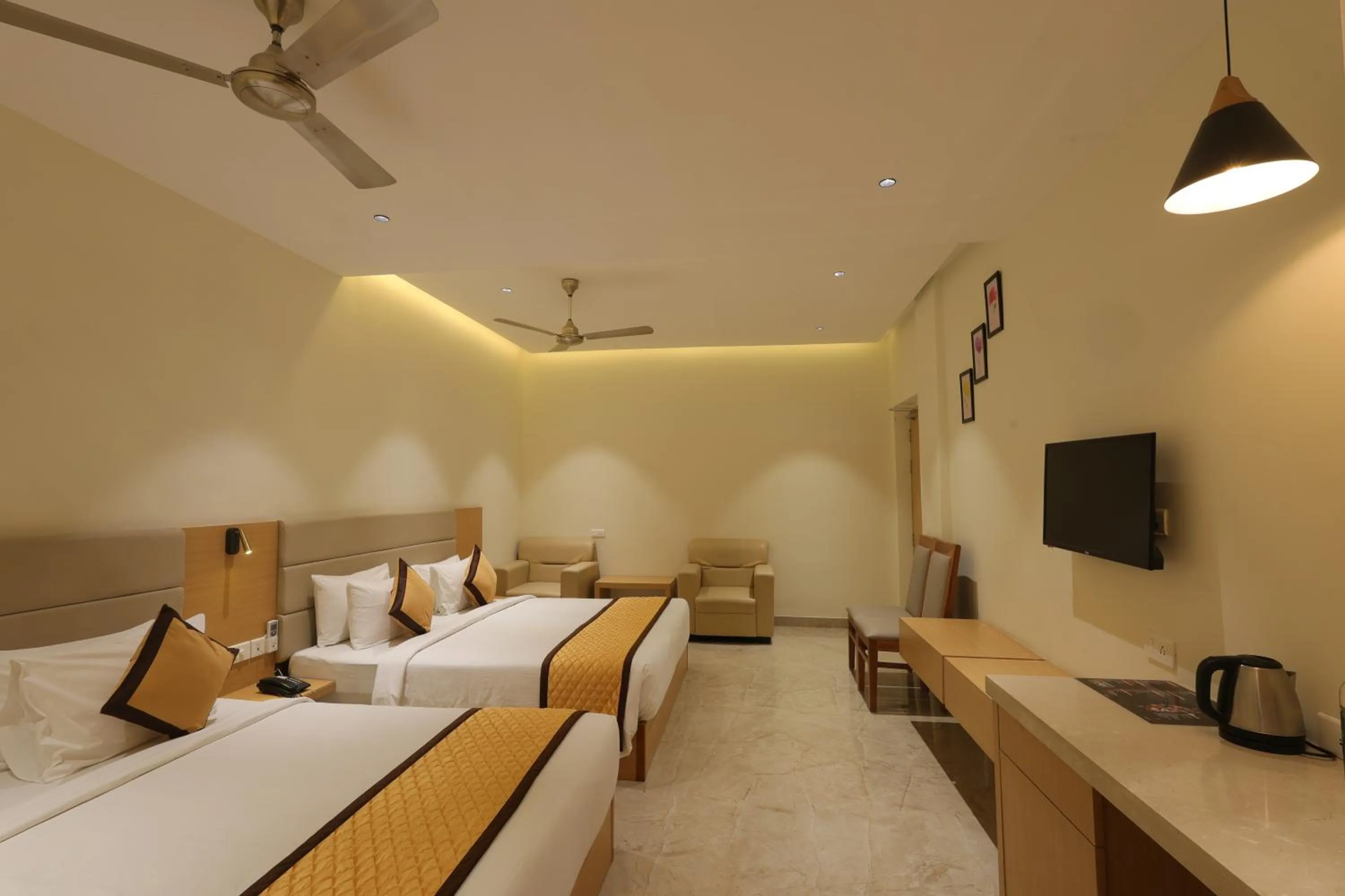Photo of the whole room, Bed in Hotel Nakshathra- A Royal Stay