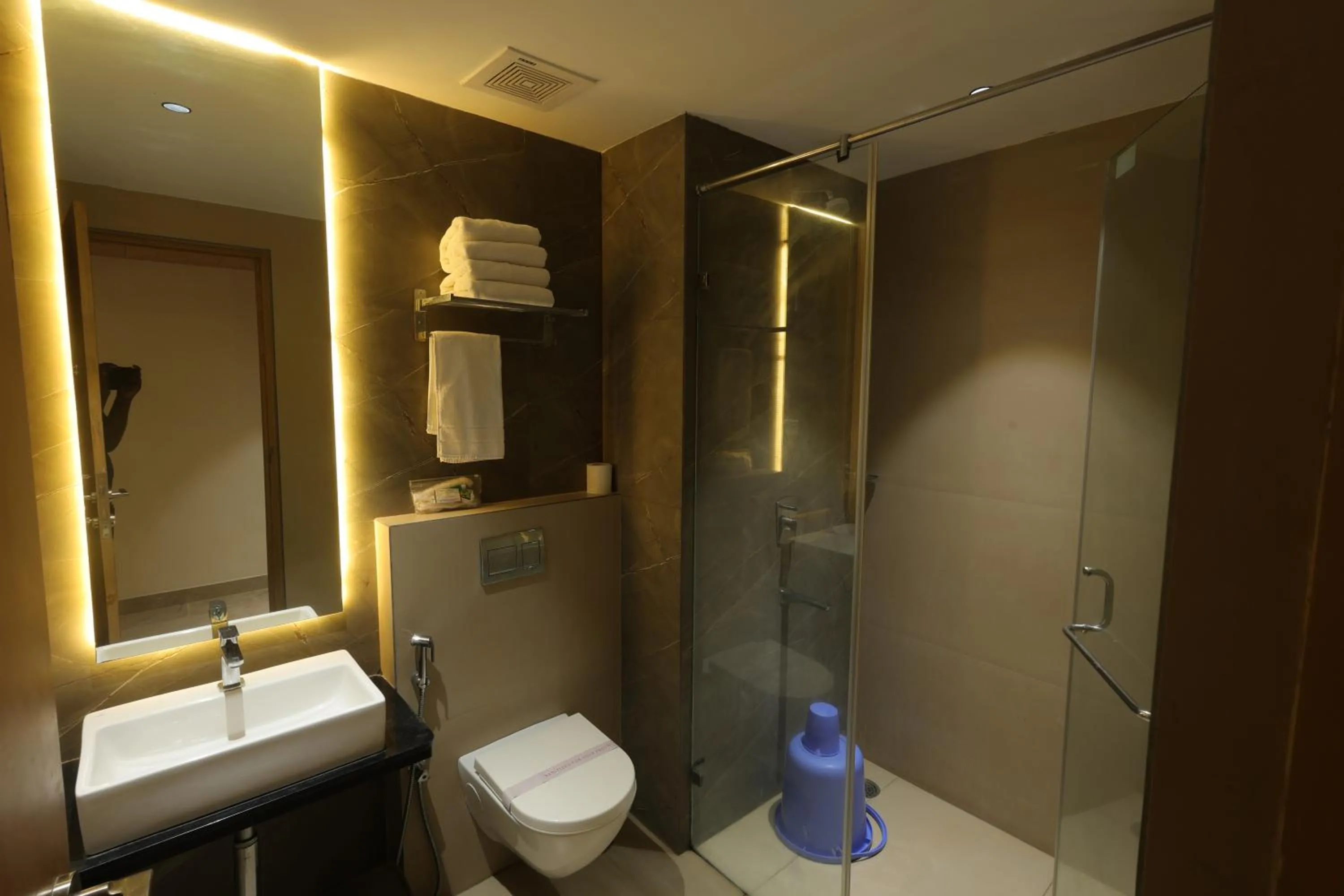 Shower in Hotel Nakshathra- A Royal Stay