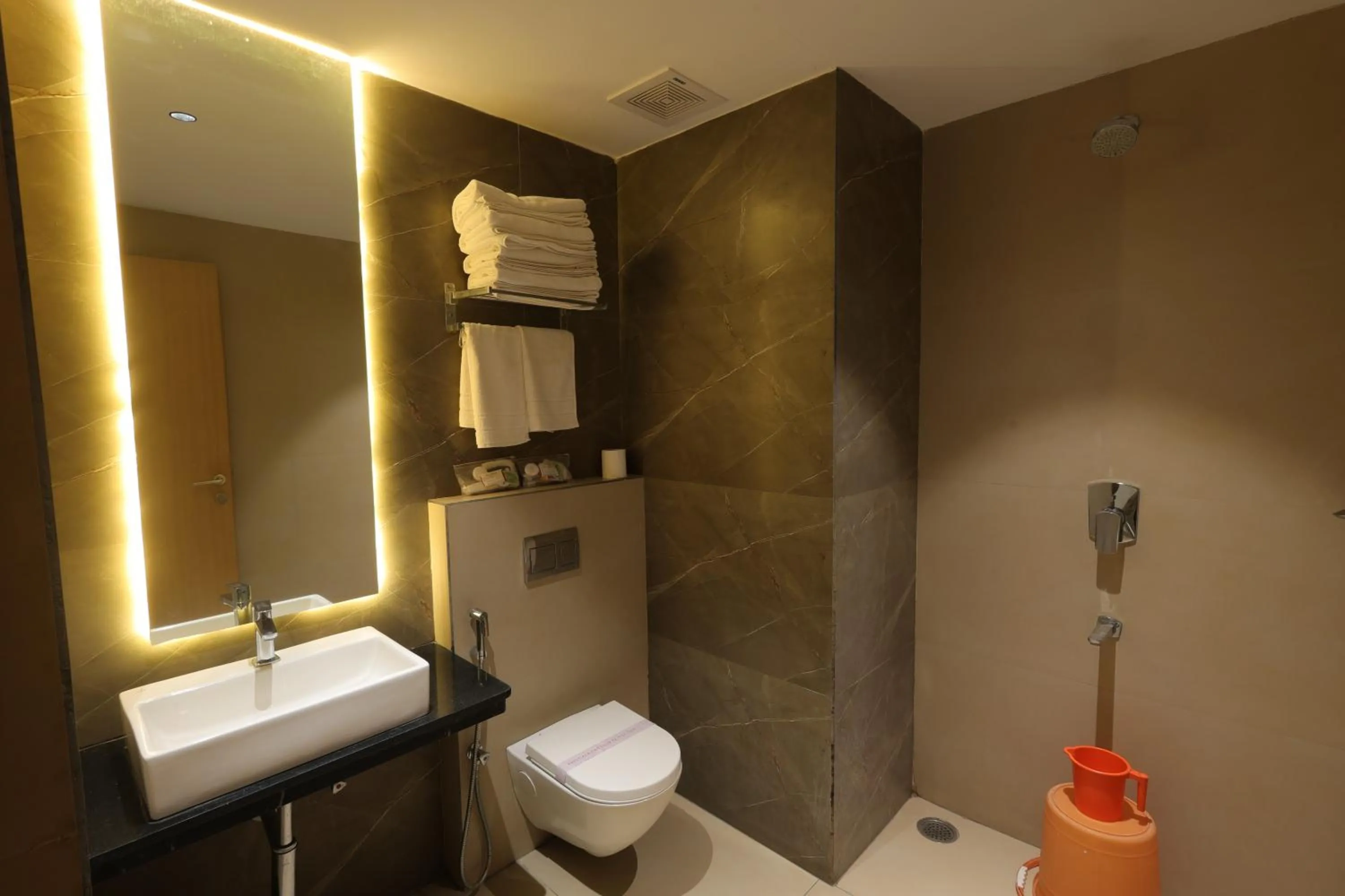Shower in Hotel Nakshathra- A Royal Stay