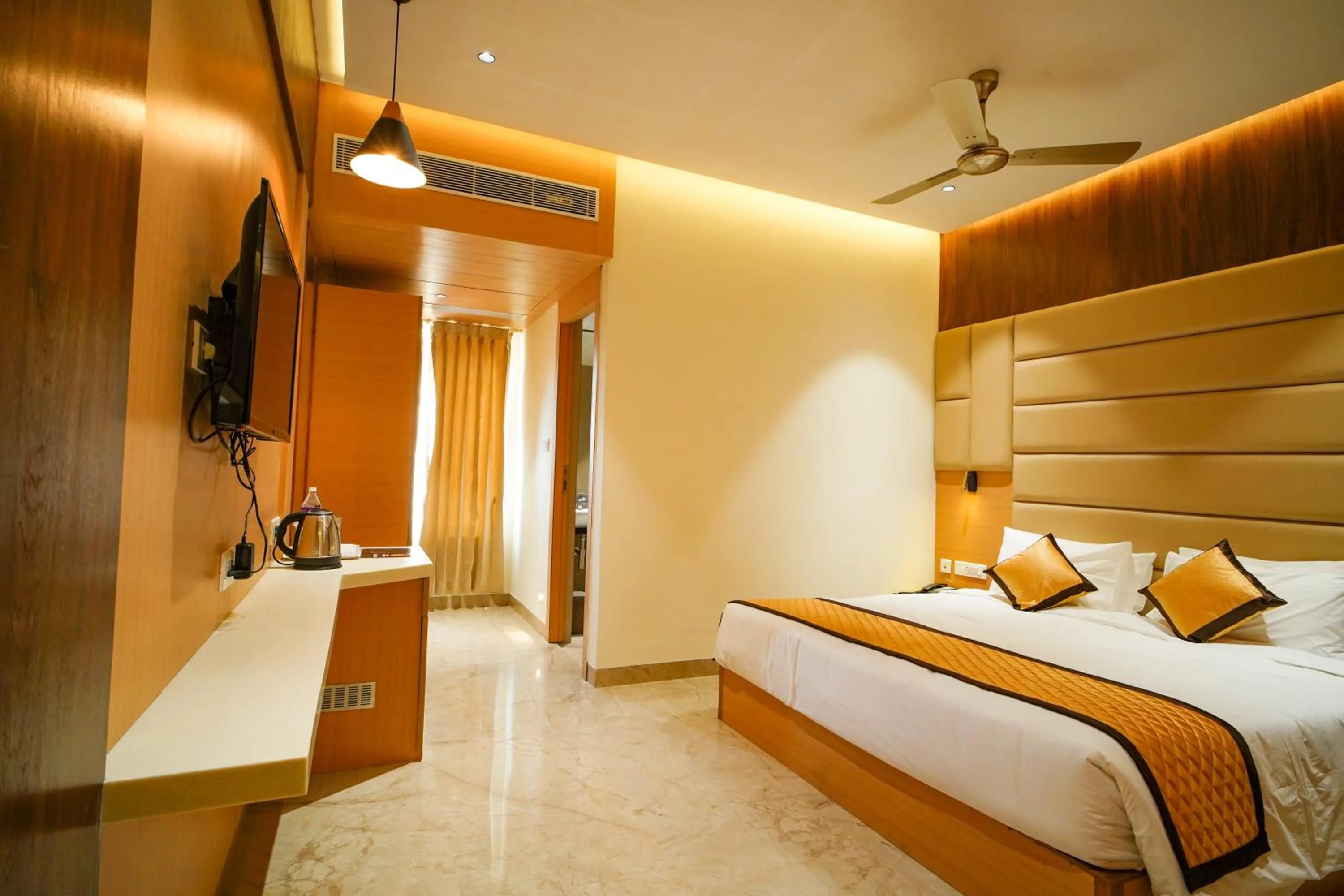 Photo of the whole room, Bed in Hotel Nakshathra- A Royal Stay