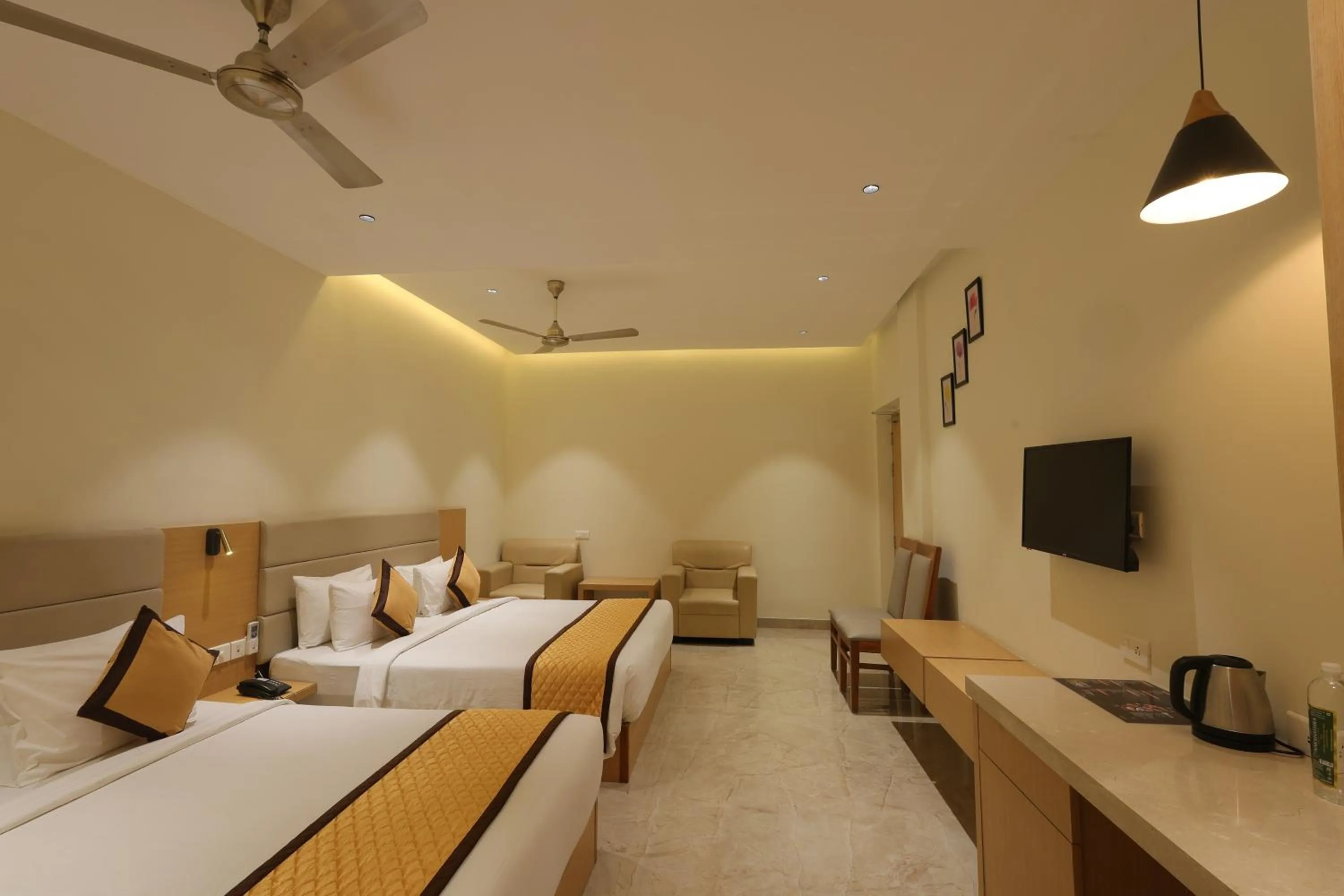 Photo of the whole room, Bed in Hotel Nakshathra- A Royal Stay