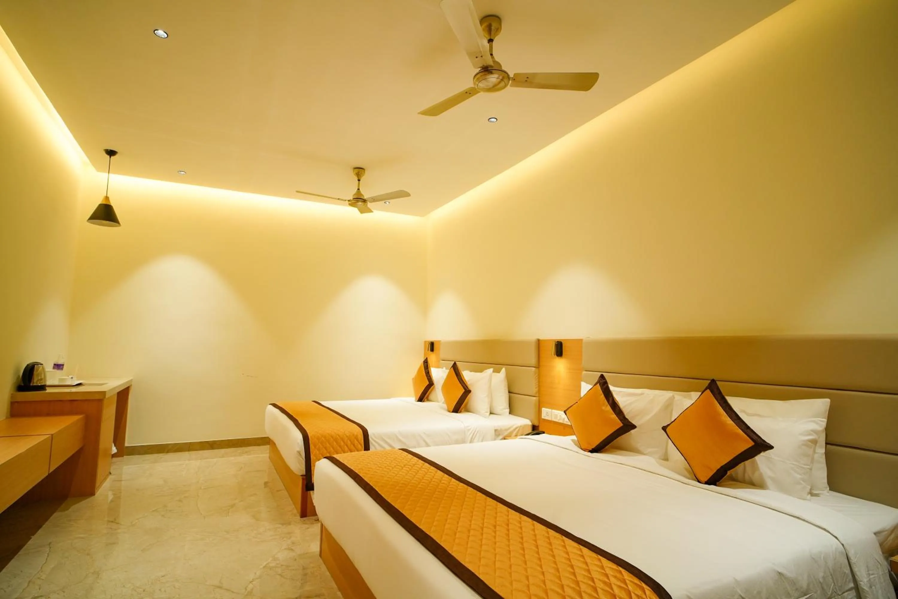 Bed in Hotel Nakshathra- A Royal Stay