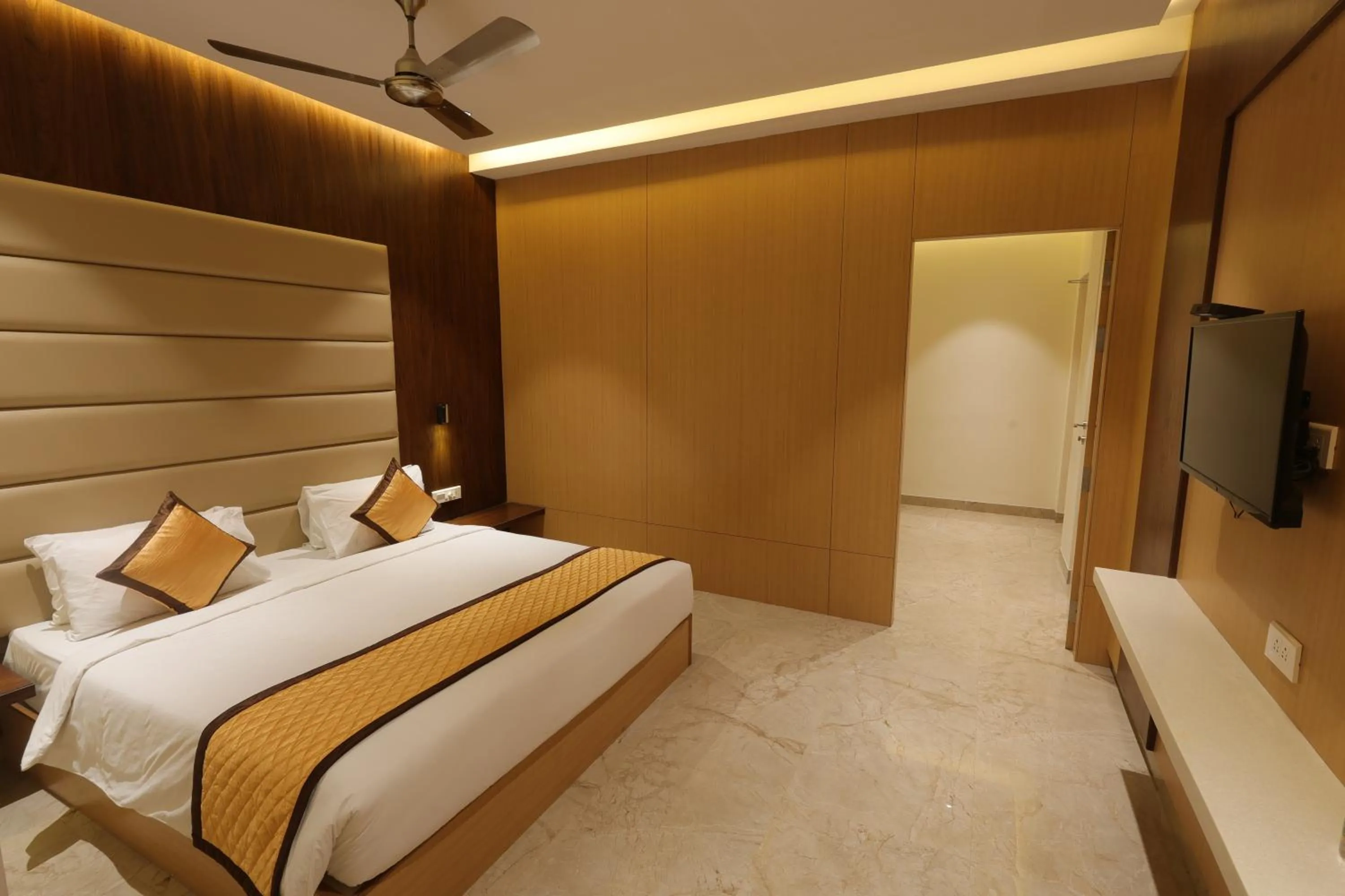 Photo of the whole room, Bed in Hotel Nakshathra- A Royal Stay