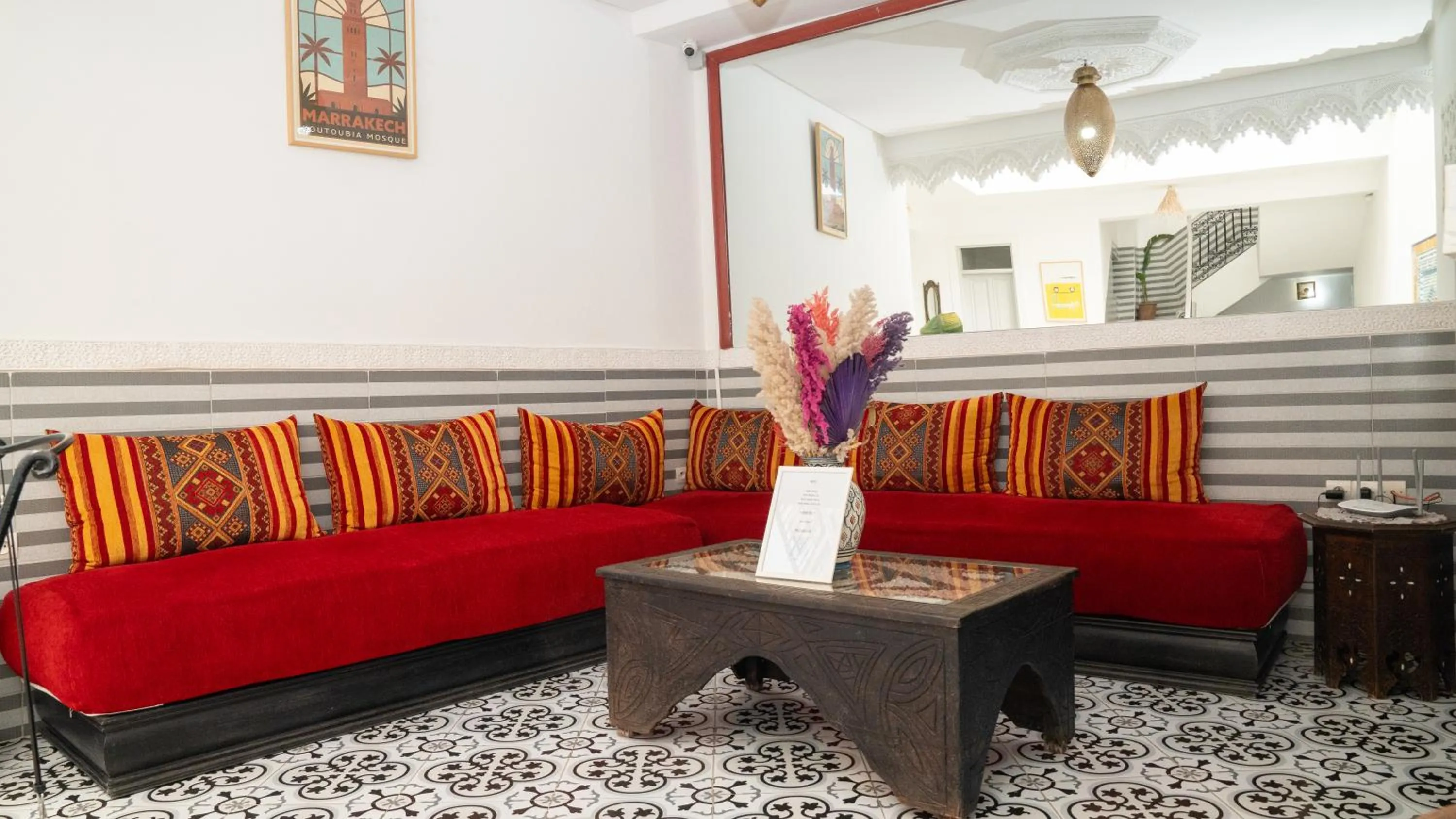 Seating area in Riad Allal