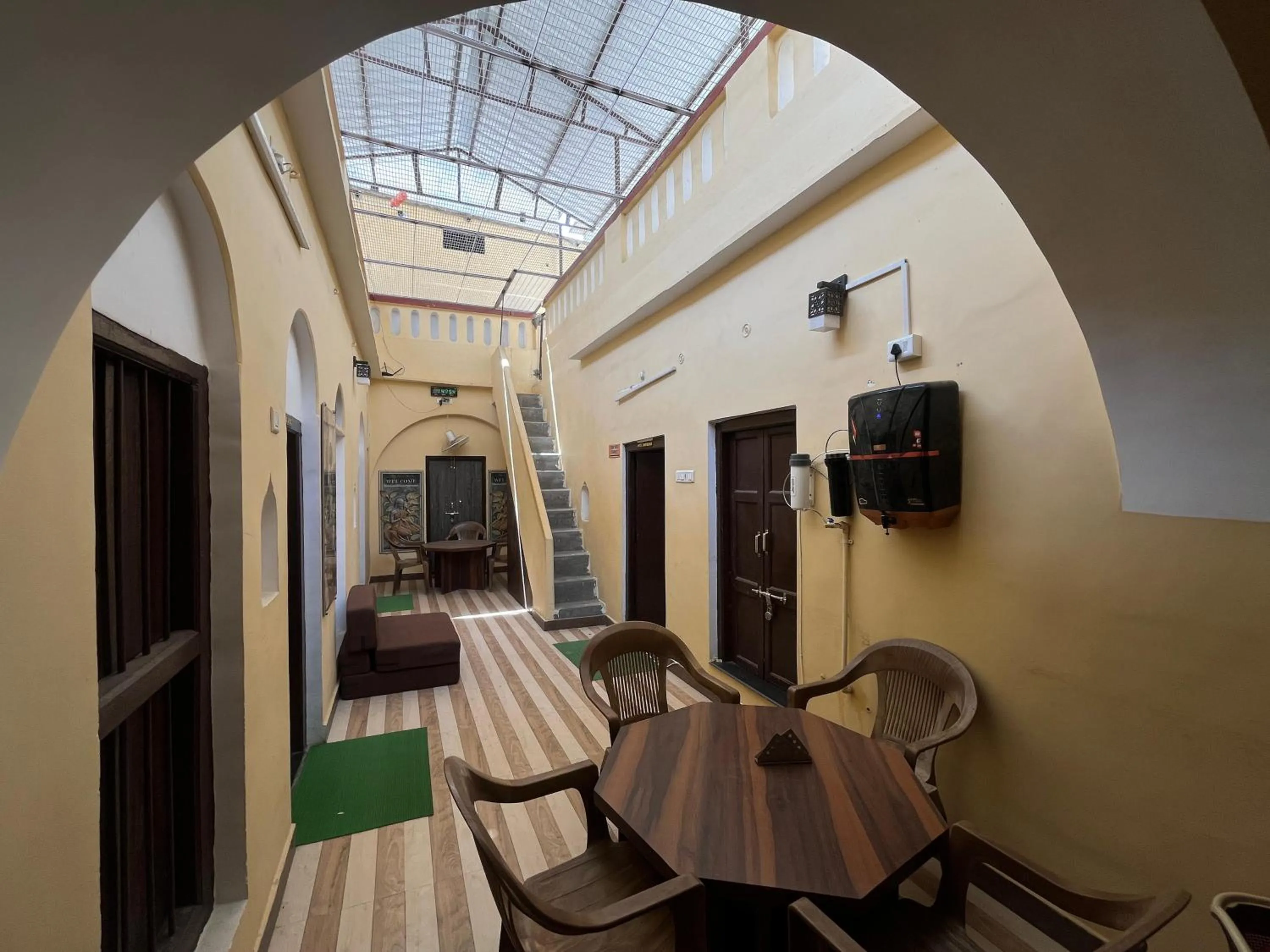 Seating area in Foreigners Inn